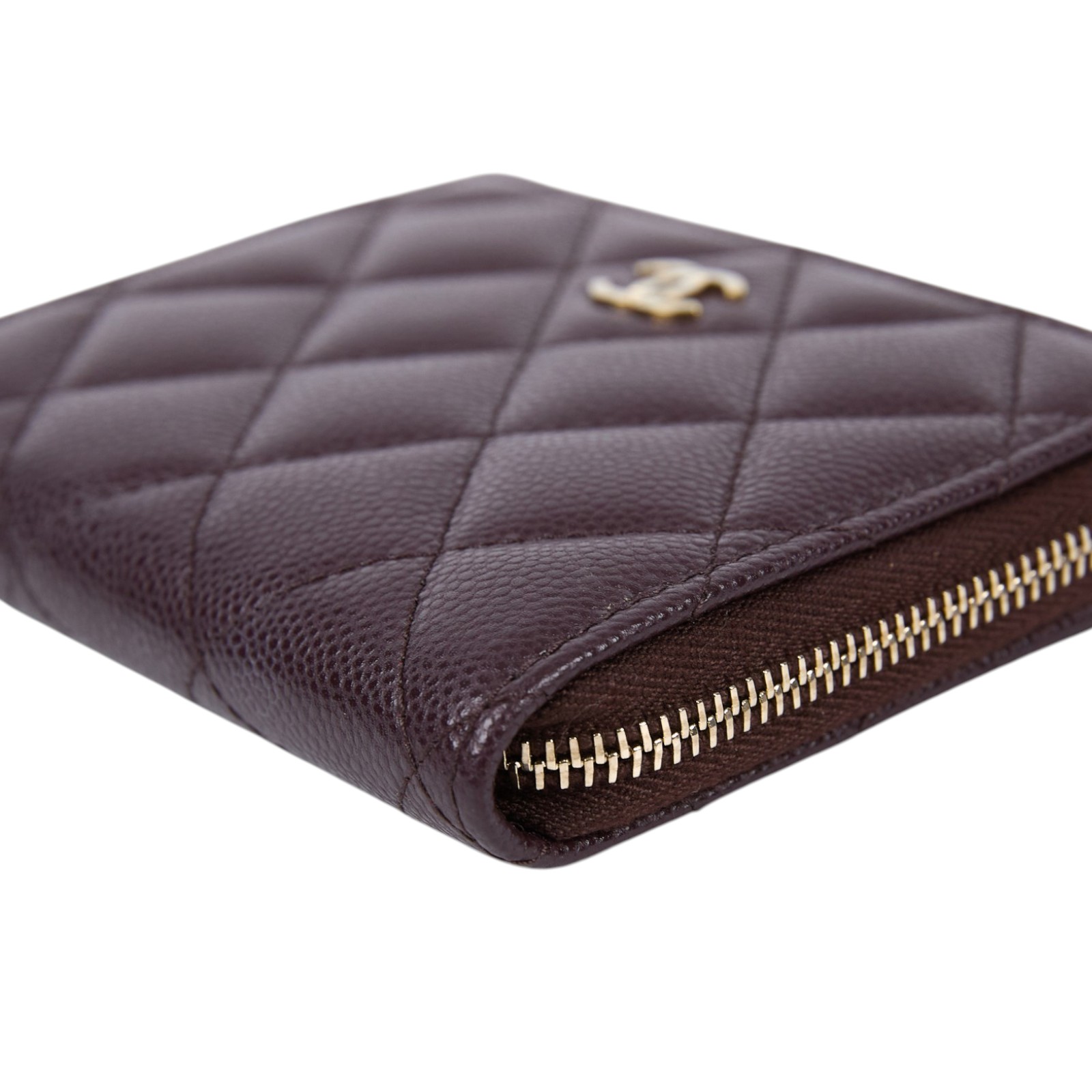 香奈兒 CHANEL CC LOGO 零錢包 卡片夾 AP3999 晶片款 酒紅L型短夾 無附屬品