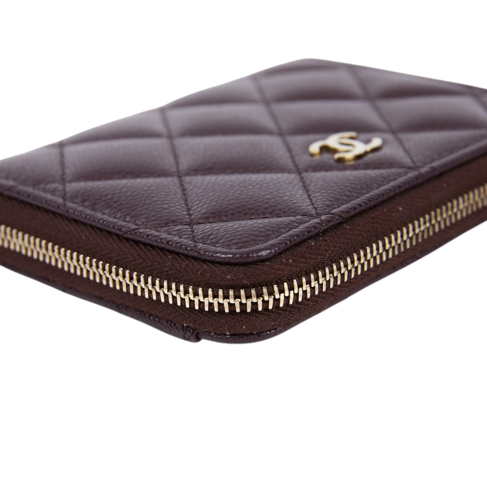 香奈兒 CHANEL CC LOGO 零錢包 卡片夾 AP3999 晶片款 酒紅L型短夾 無附屬品