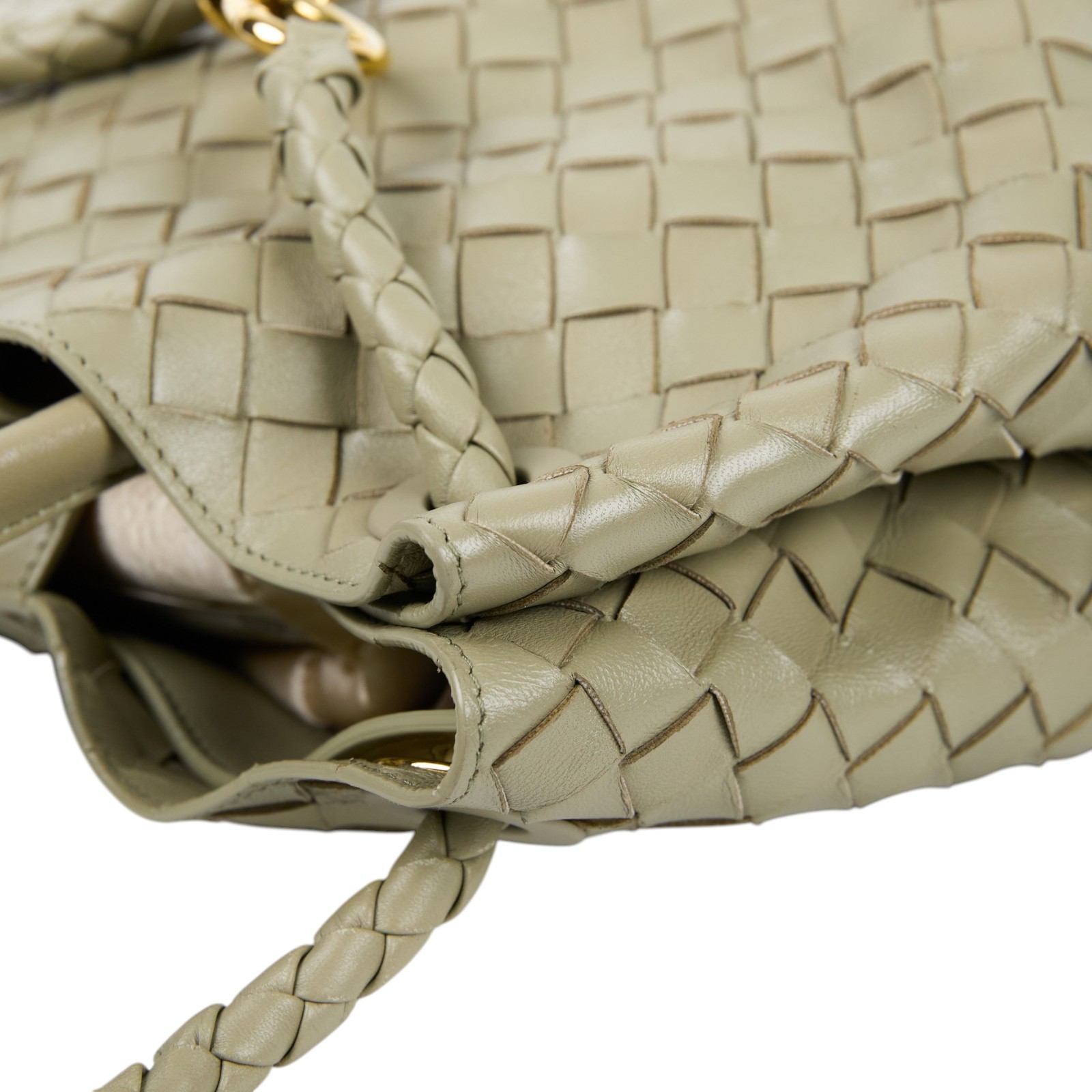 寶緹嘉 BOTTEGA VENETA Medium Andiamo 中型 手提 肩背包 766016VCPP1 灰綠ANDIAMO MEDIUM 無附屬品