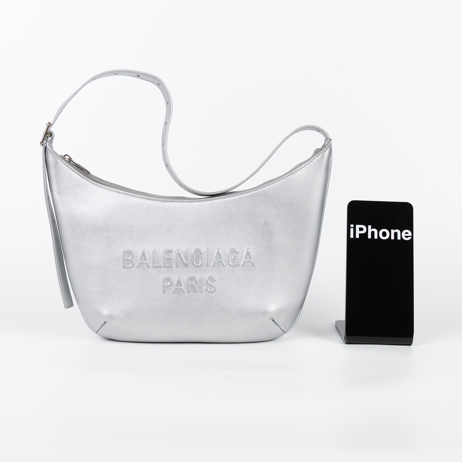 巴黎世家 BALENCIAGA Mary Kate 手提包 肩背包 7717332AAKE 銀MARY KATE肩背包 防塵袋/購買證明
