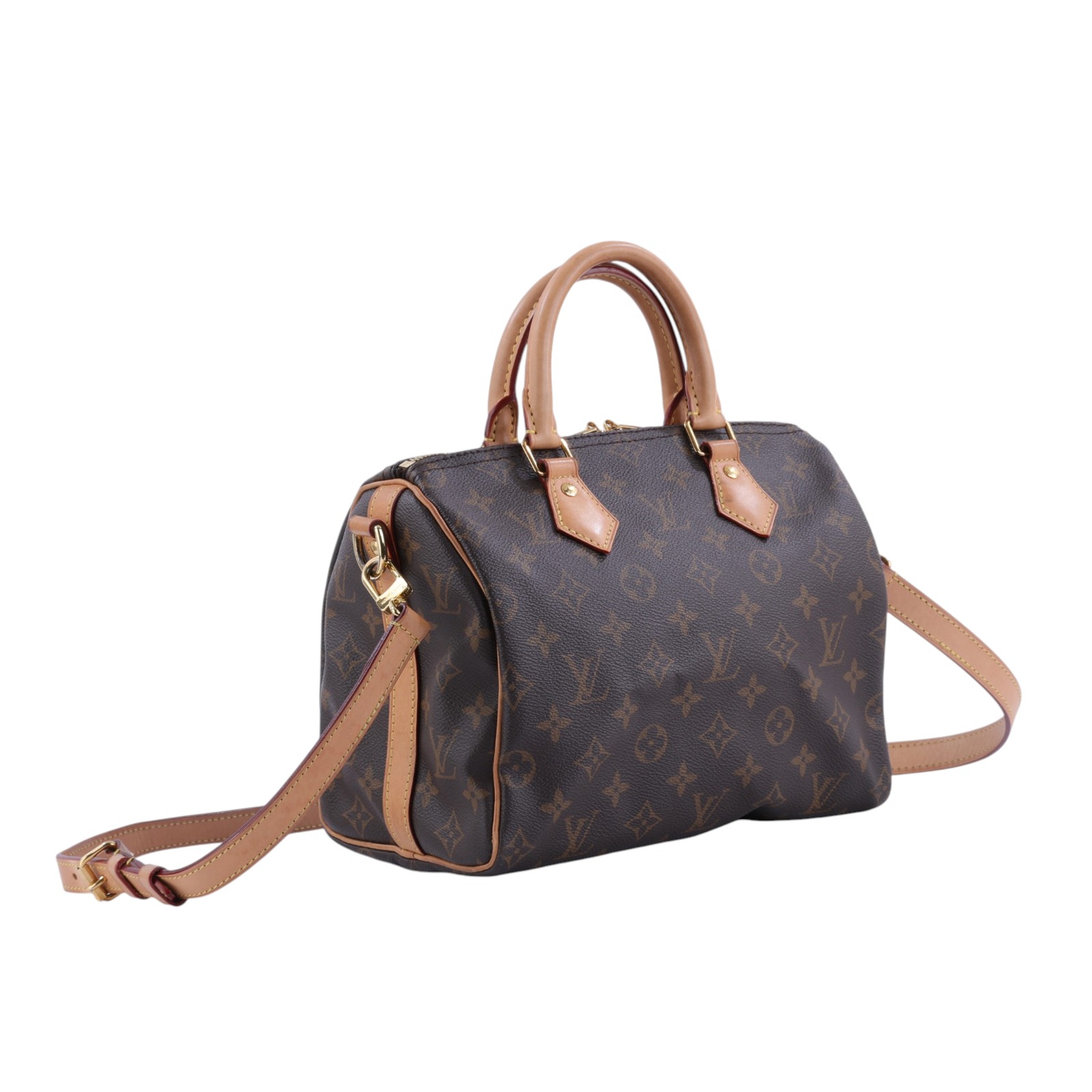 路易威登 LOUIS VUITTON Speedy Bandoulière 25  波士頓包 手提包 經典帆布 M46977 晶片款  原廠盒子/背帶/鎖組/防塵袋