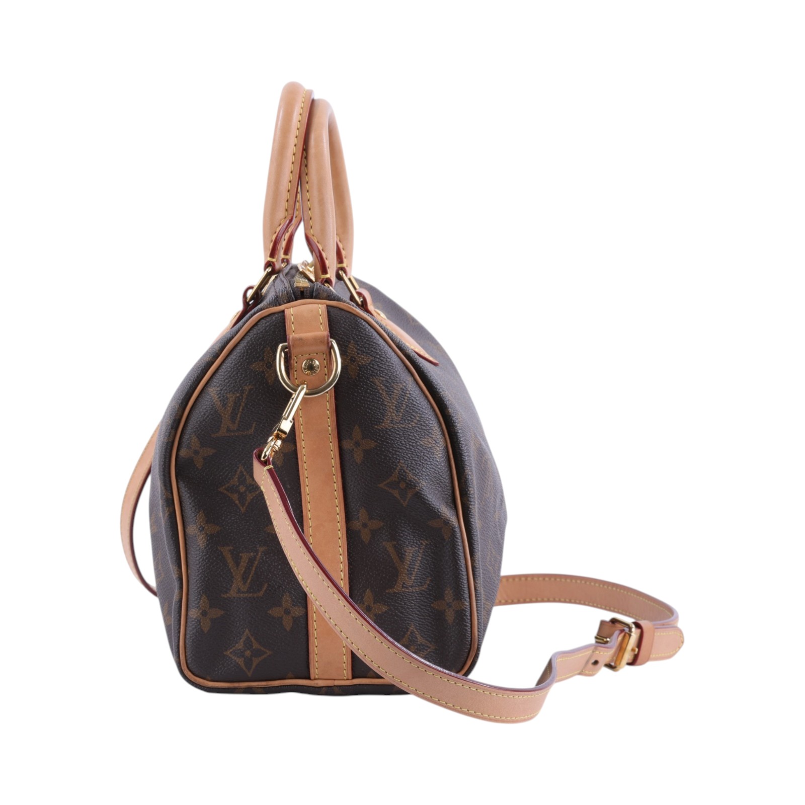 路易威登 LOUIS VUITTON Speedy Bandoulière 25  波士頓包 手提包 經典帆布 M46977 晶片款  原廠盒子/背帶/鎖組/防塵袋