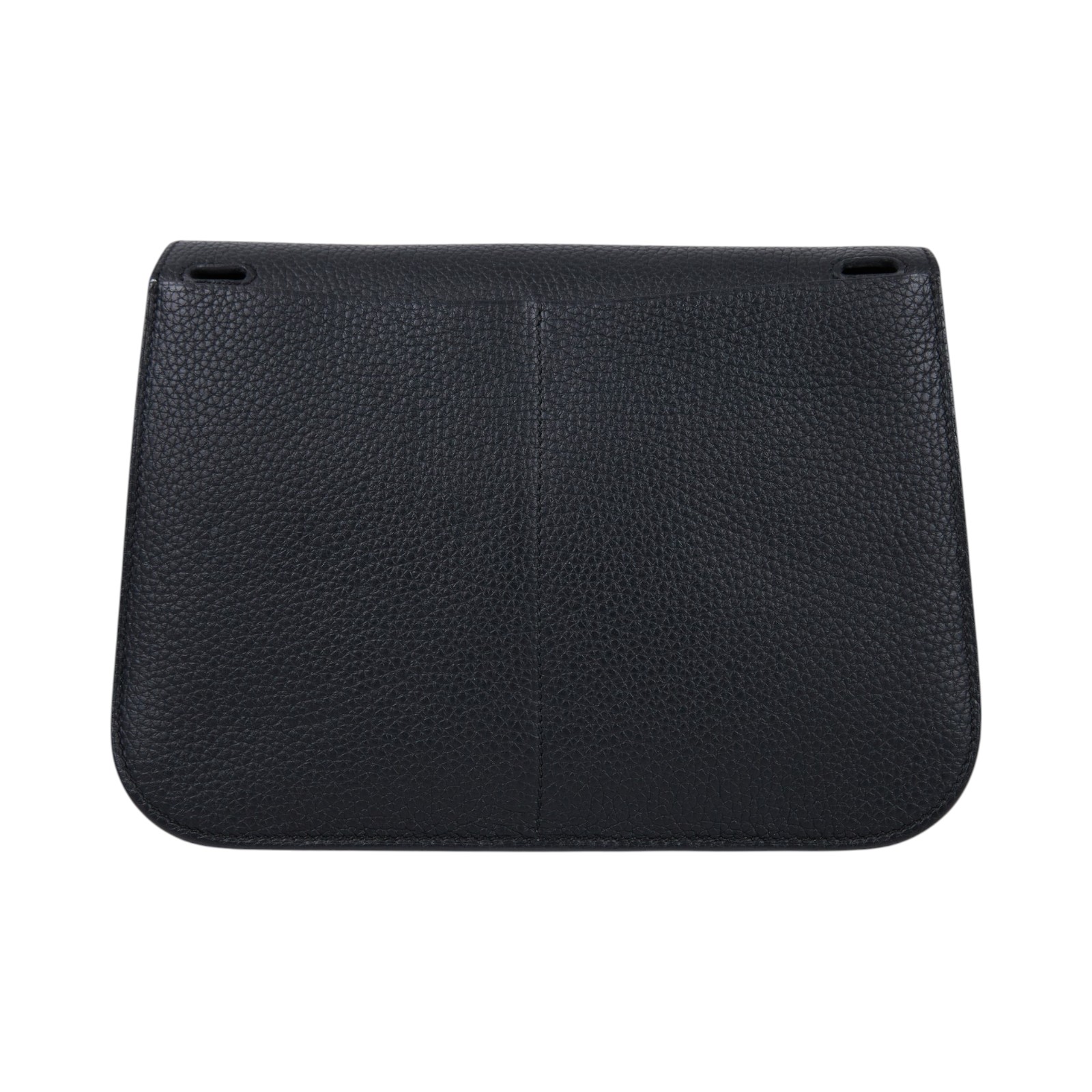 愛馬仕 Hermes Halzan 25 手拿 手提 肩背 斜背包 銀色五金 黑色 H082027CK89 /B SI 004 DB  原廠盒子/防塵袋/背帶/國外購買證明