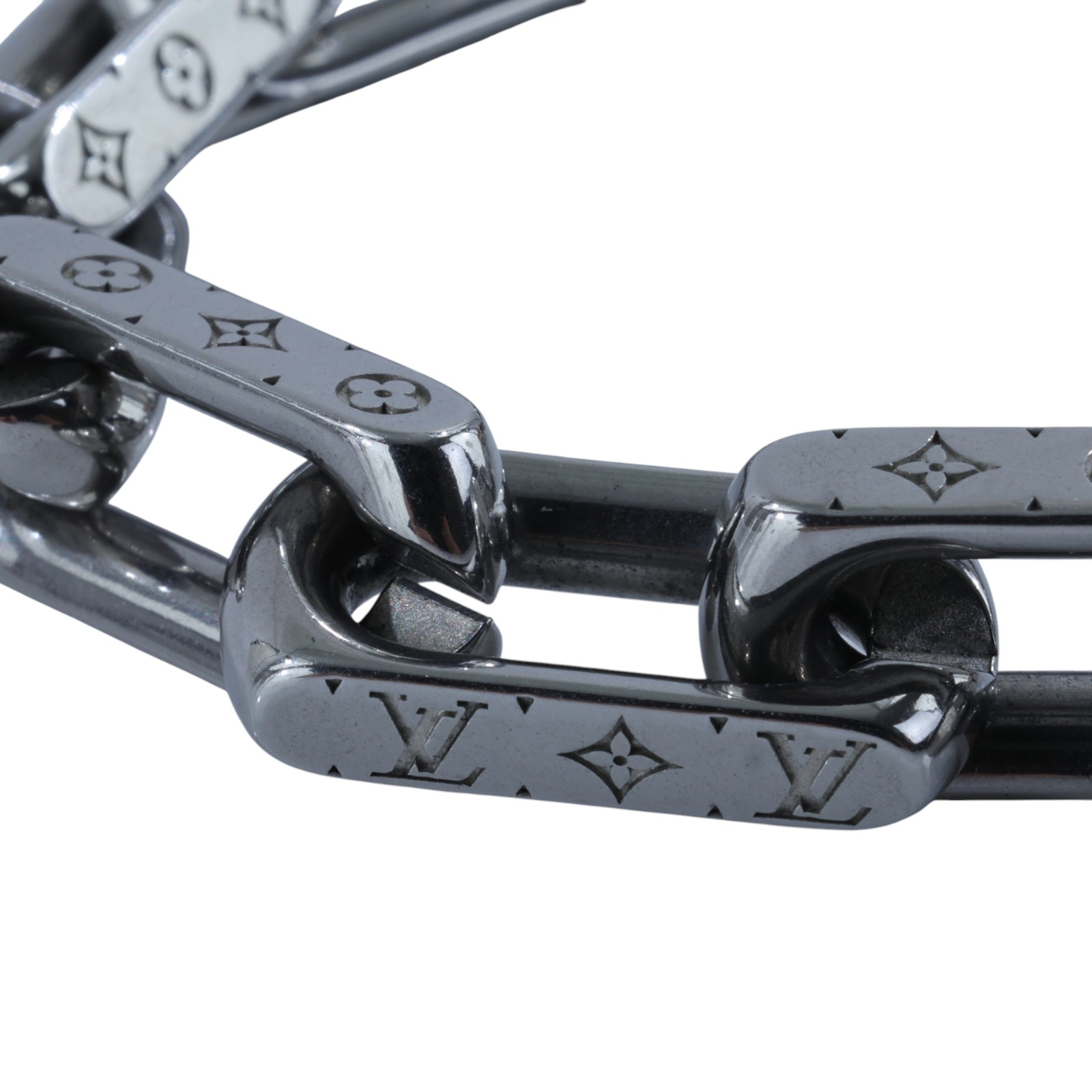 路易威登 LOUIS VUITTON Monogram Chain 手鍊 M00308 銀色Monogram Chain手鍊 原廠盒子/防塵袋/購買證明