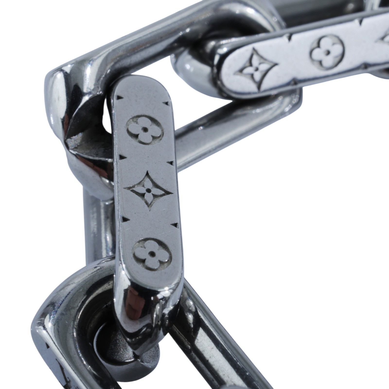 路易威登 LOUIS VUITTON Monogram Chain 手鍊 M00308 銀色Monogram Chain手鍊 原廠盒子/防塵袋/購買證明