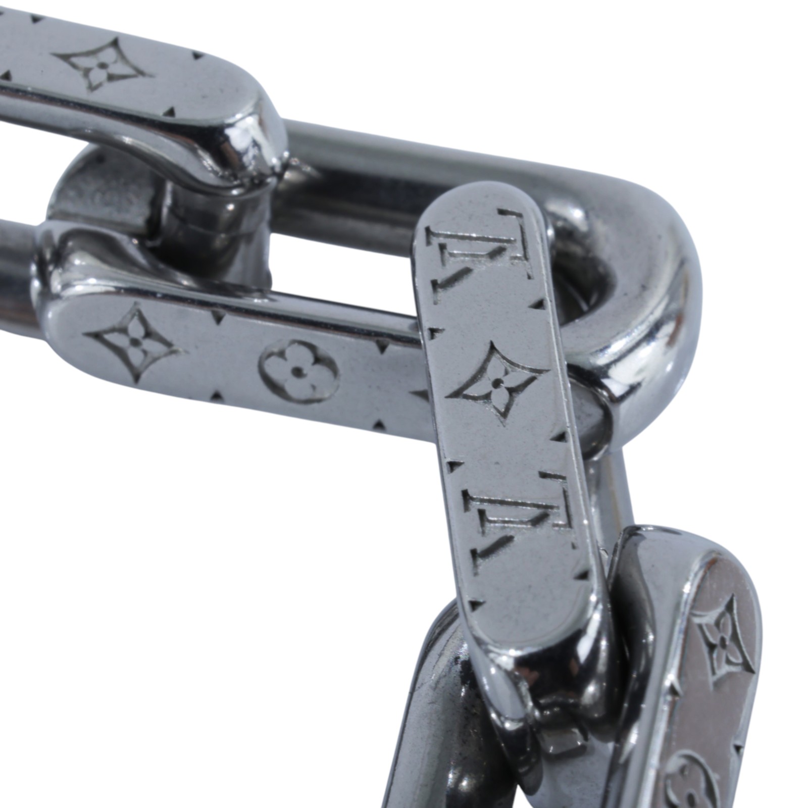 路易威登 LOUIS VUITTON Monogram Chain 手鍊 M00308 銀色Monogram Chain手鍊 原廠盒子/防塵袋/購買證明