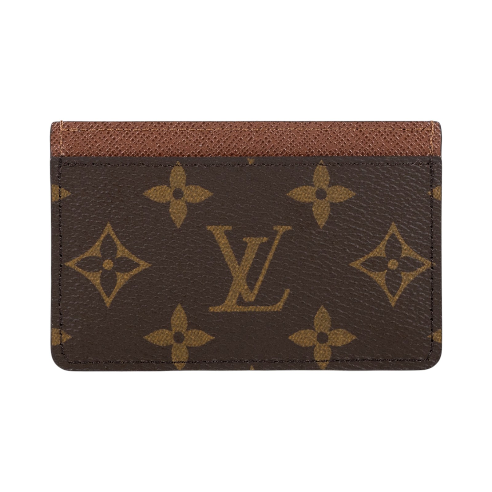 路易威登 LOUIS VUITTON 卡片套 卡夾 Monogram塗層帆布 雅馬邑色 M61733 晶片款 原花卡夾 原廠盒子/防塵袋/購買證明