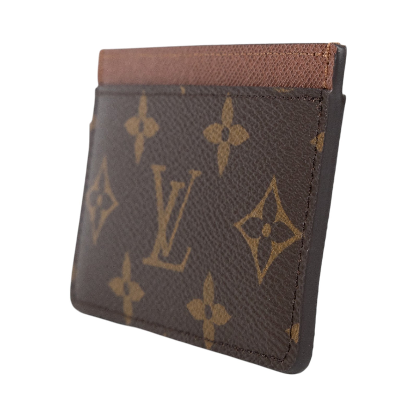 路易威登 LOUIS VUITTON 卡片套 卡夾 Monogram塗層帆布 雅馬邑色 M61733 晶片款 原花卡夾 原廠盒子/防塵袋/購買證明