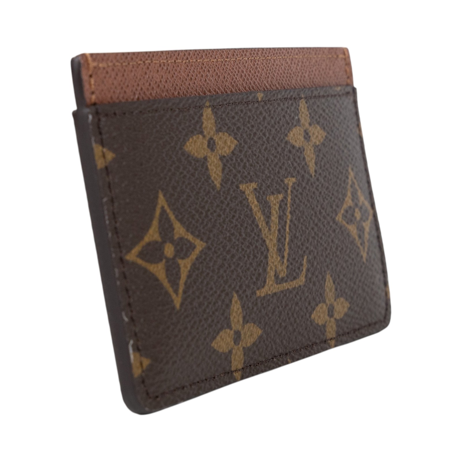 路易威登 LOUIS VUITTON 卡片套 卡夾 Monogram塗層帆布 雅馬邑色 M61733 晶片款 原花卡夾 原廠盒子/防塵袋/購買證明