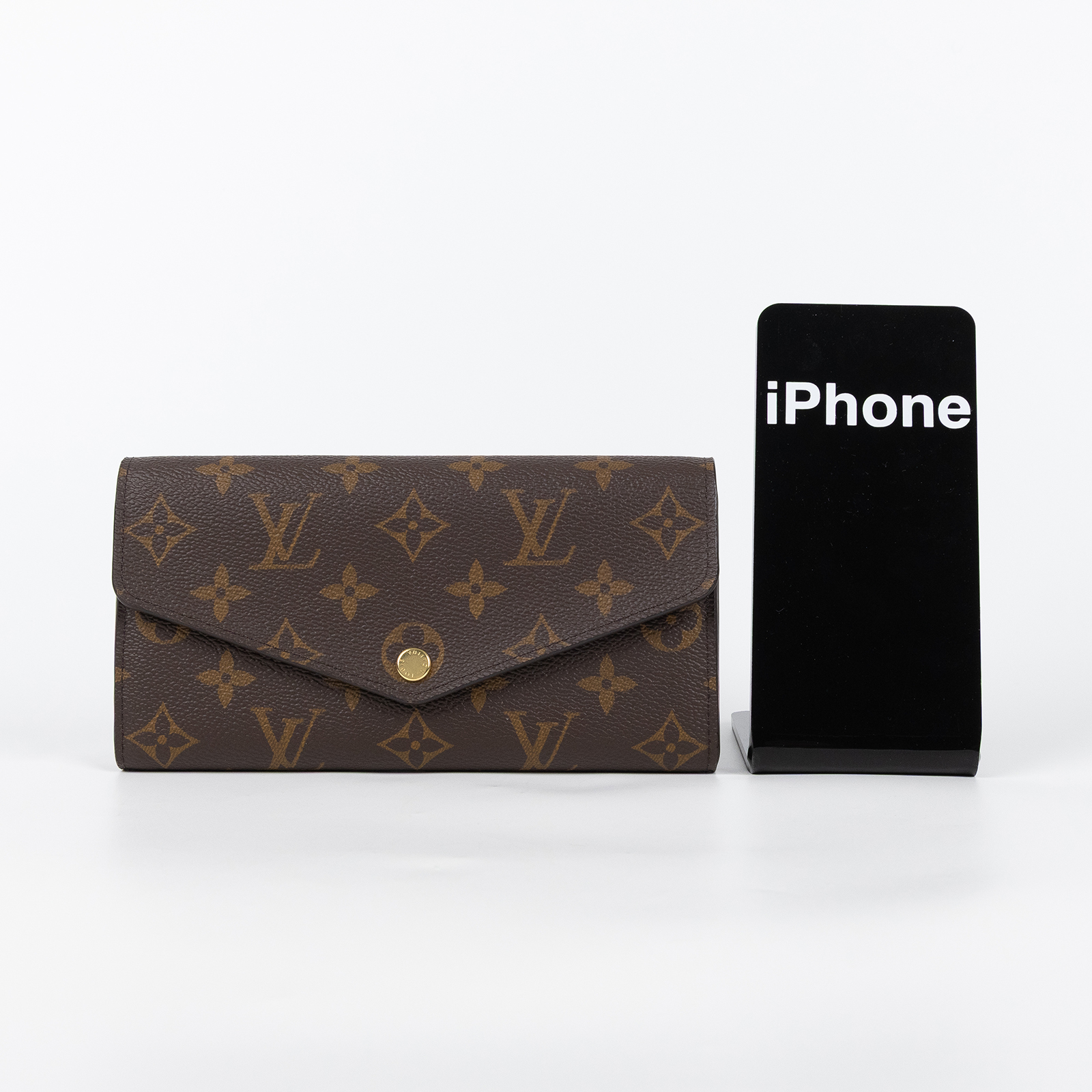 路易威登 LOUIS VUITTON Sarah 錢包 口蓋長夾 棕色 M60531 晶片款 原花SARAH掀蓋長夾 原廠盒子/防塵袋