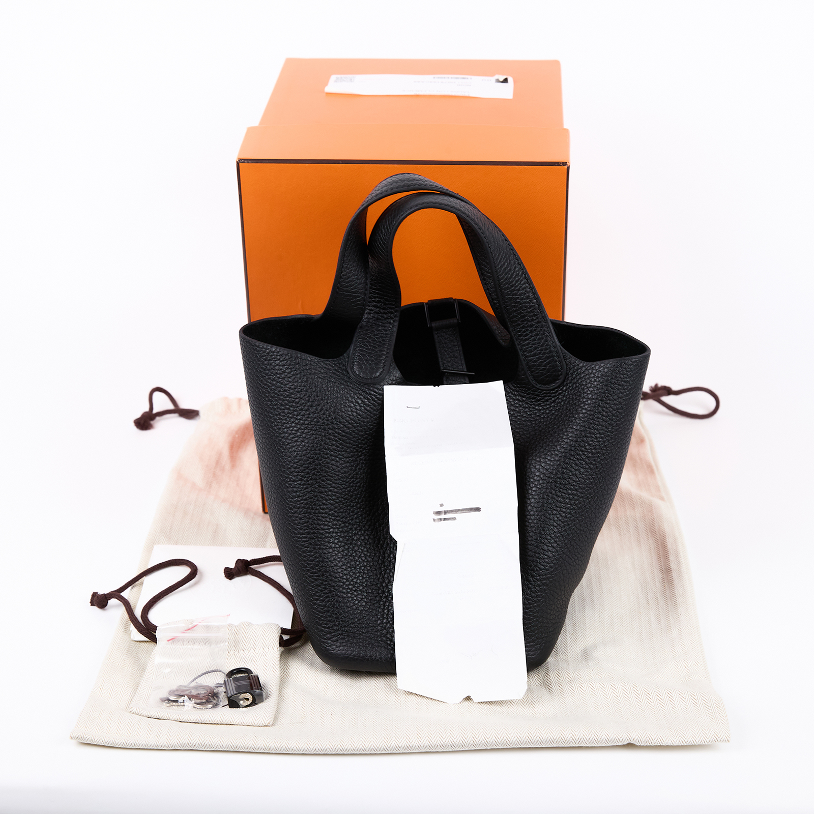 愛馬仕 Hermes Picotin Lock 18 菜籃子包 黑色 H079194CA89 /Z AC 008 A7  原廠盒子/防塵袋/鎖組/購買證明