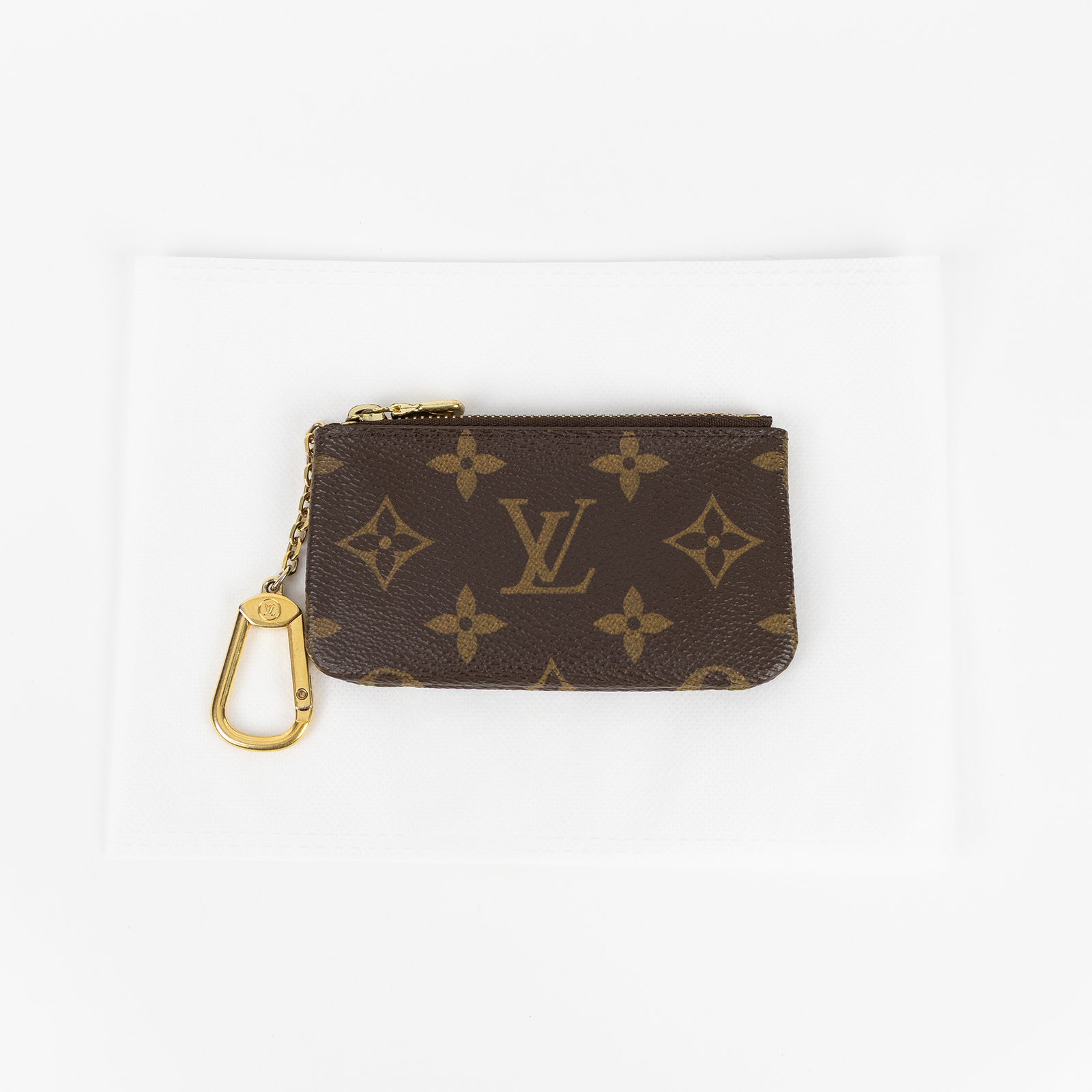 路易威登 LOUIS VUITTON 鑰匙零錢包 吊飾 經典帆布 M62650 原花鑰匙零錢包 無附屬品