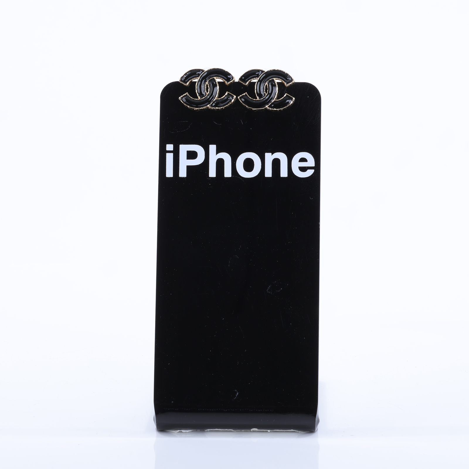 香奈兒 CHANEL CC LOGO 耳環 耳針 ABC250 B14730L23K 黑金LOGO耳環 無附屬品