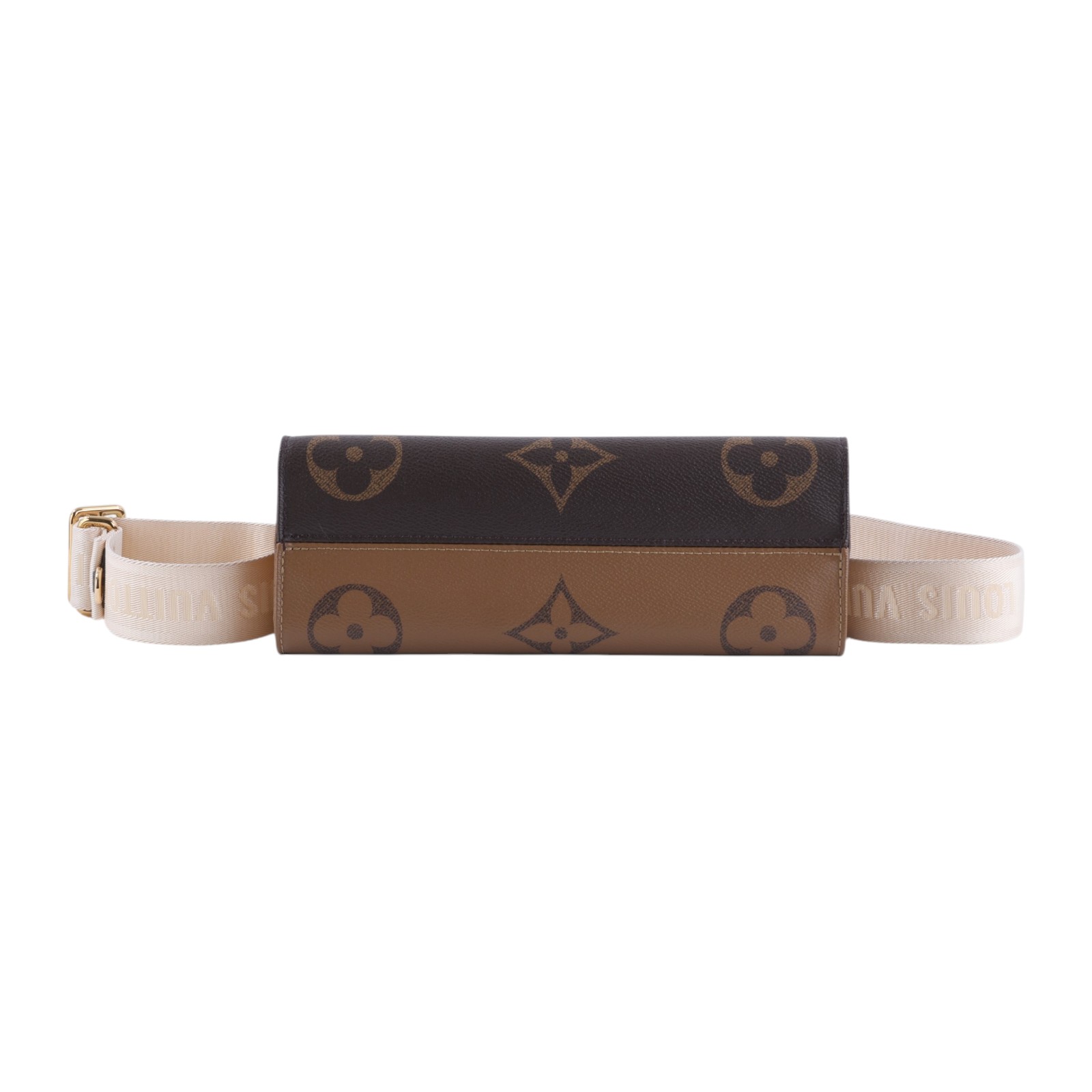 路易威登 LOUIS VUITTON OnTheGo East West 皮革飾邊 經典帆布 手提 斜背包 M46653 晶片款  防塵袋/背帶/內袋