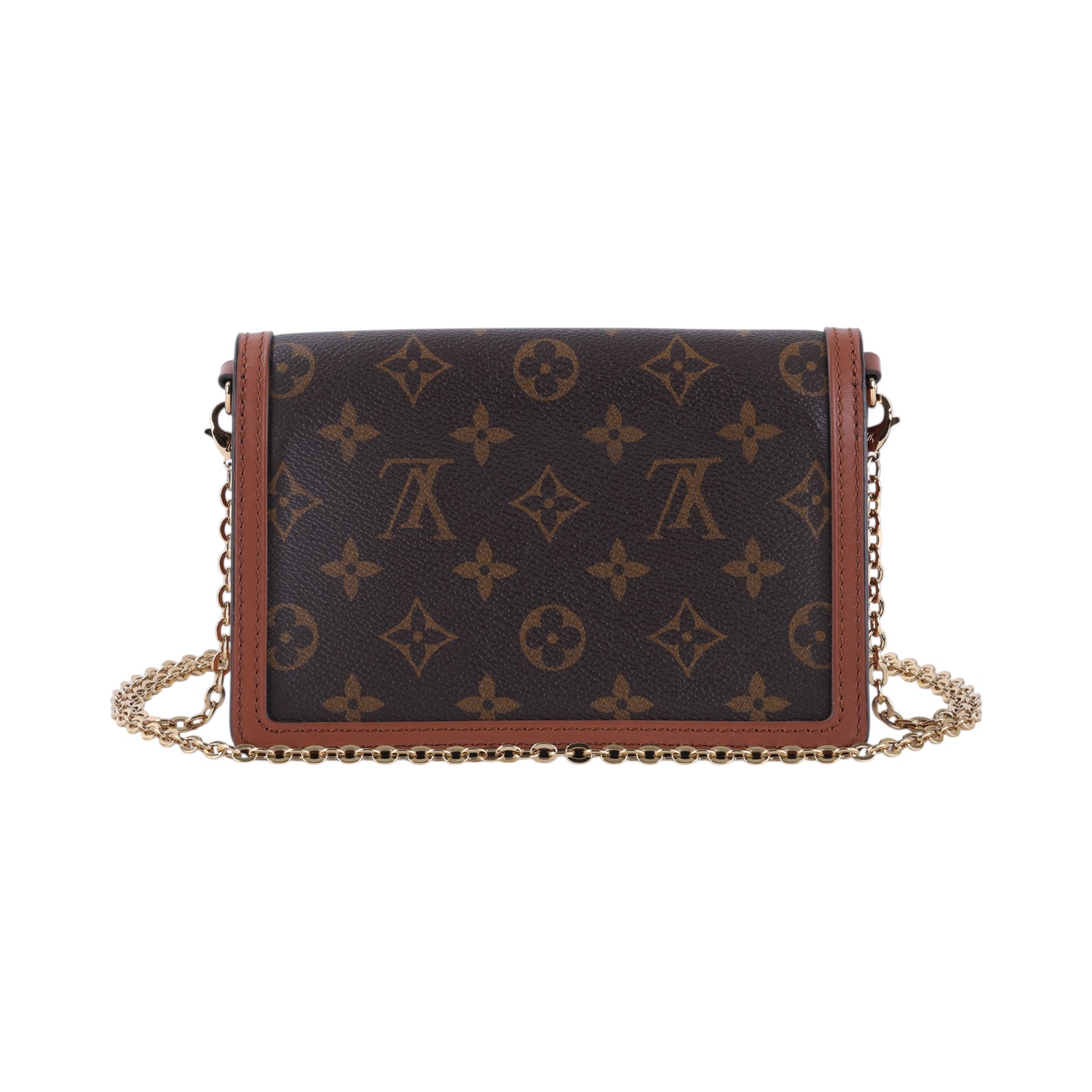 路易威登 LOUIS VUITTON Dauphine 鏈帶錢包 M68746 晶片款 原花DAUPHINE WOC 防塵袋/背帶