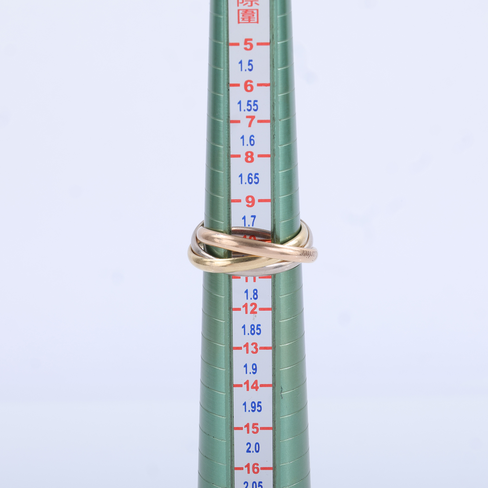 卡地亞 CARTIER Trinity 戒指 小型款 B4235153 K18 TRINITY 三環戒 #53 原廠盒子2/保書/購買證明