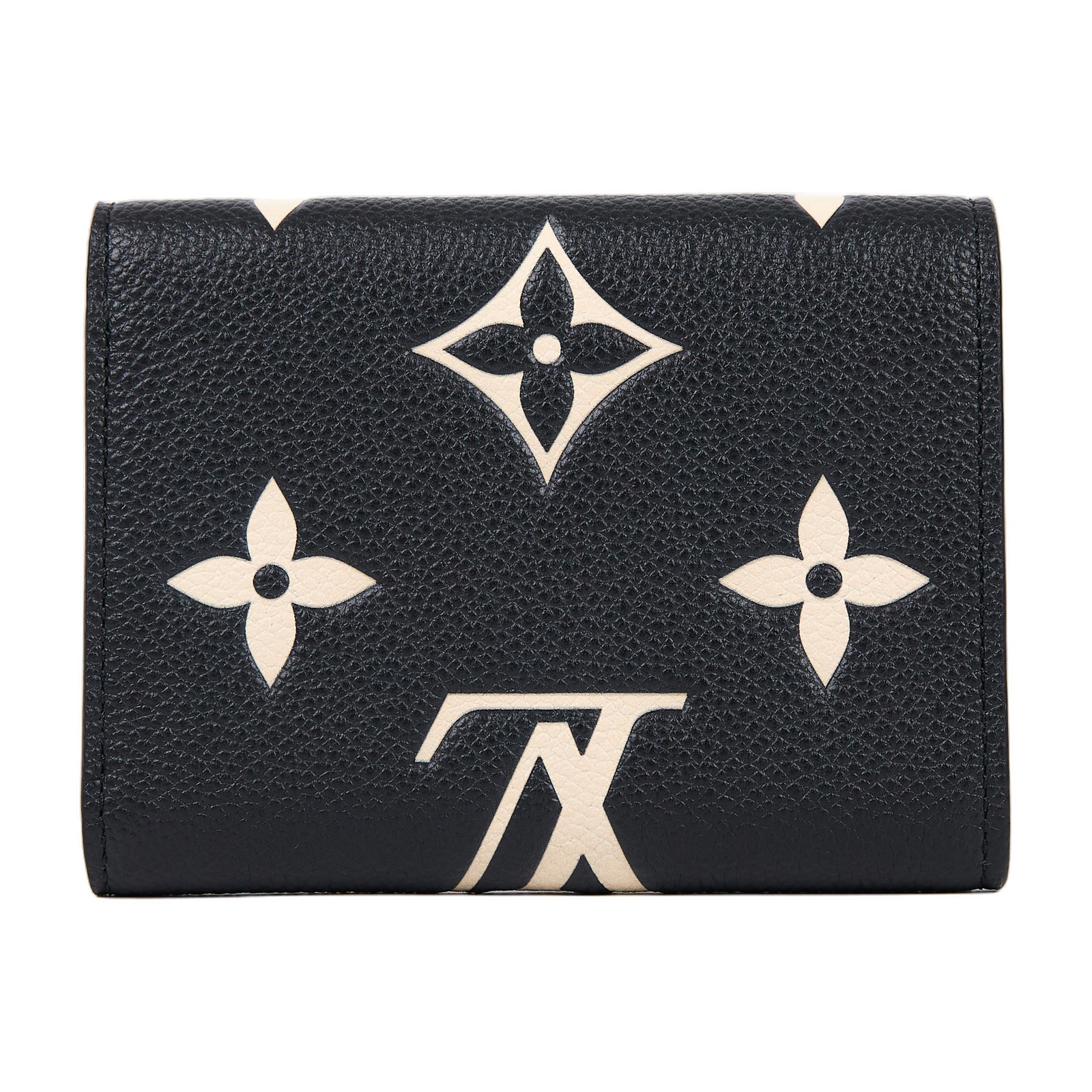 路易威登 LOUIS VUITTON Victorine 錢包 壓花牛皮 黑色米色 M80968 晶片款 黑白原花壓紋VICTORINE短夾 原廠盒子/防塵袋