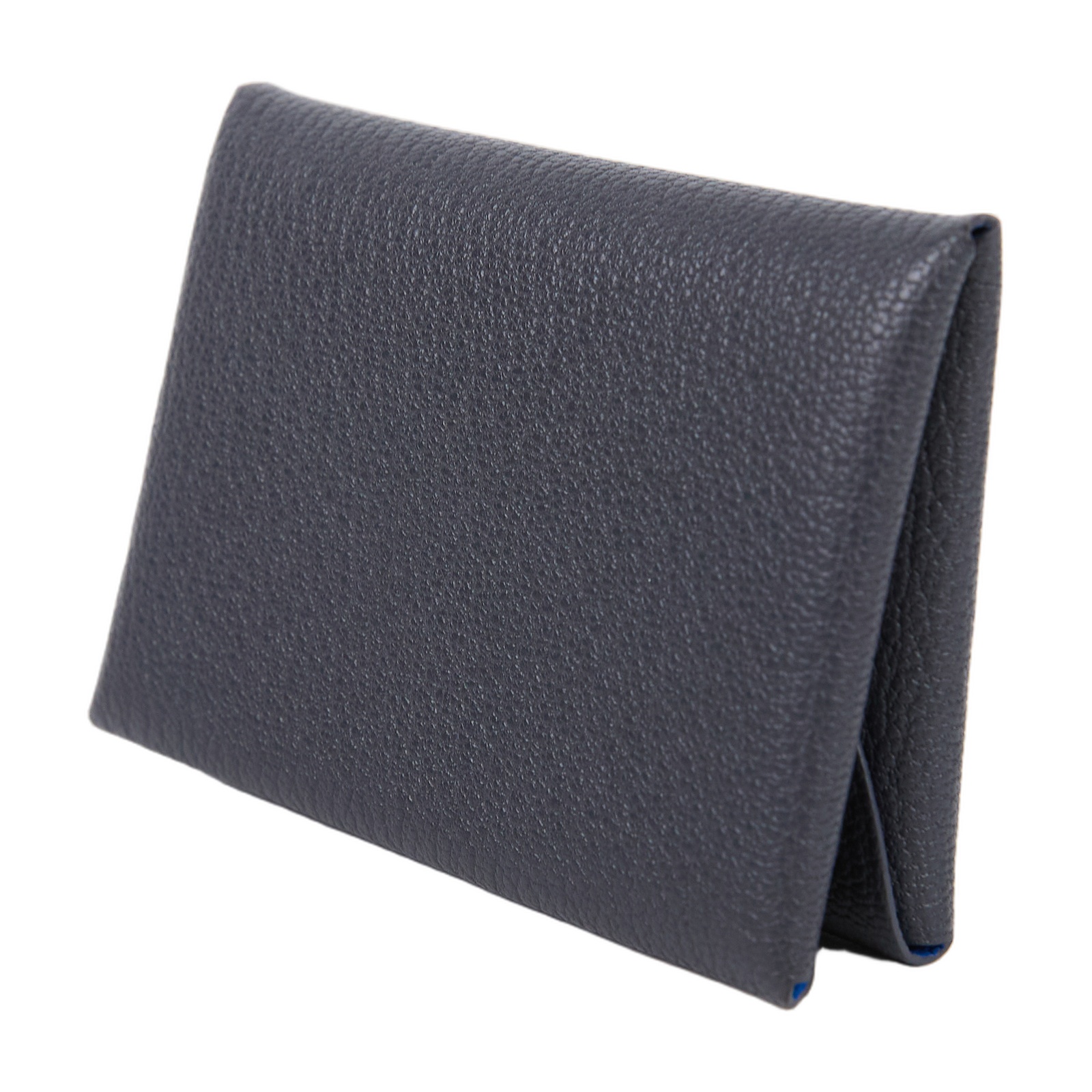 愛馬仕 Hermes Calvi Duo 卡包 CALD K UY 011 IM K刻 灰內拚藍CALVI DUO 原廠盒子