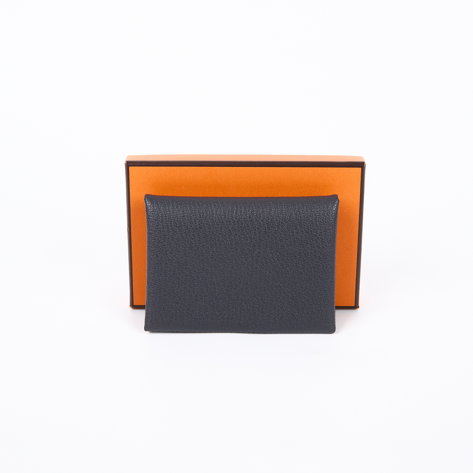 愛馬仕 Hermes Calvi Duo 卡包 CALD K UY 011 IM K刻 灰內拚藍CALVI DUO 原廠盒子