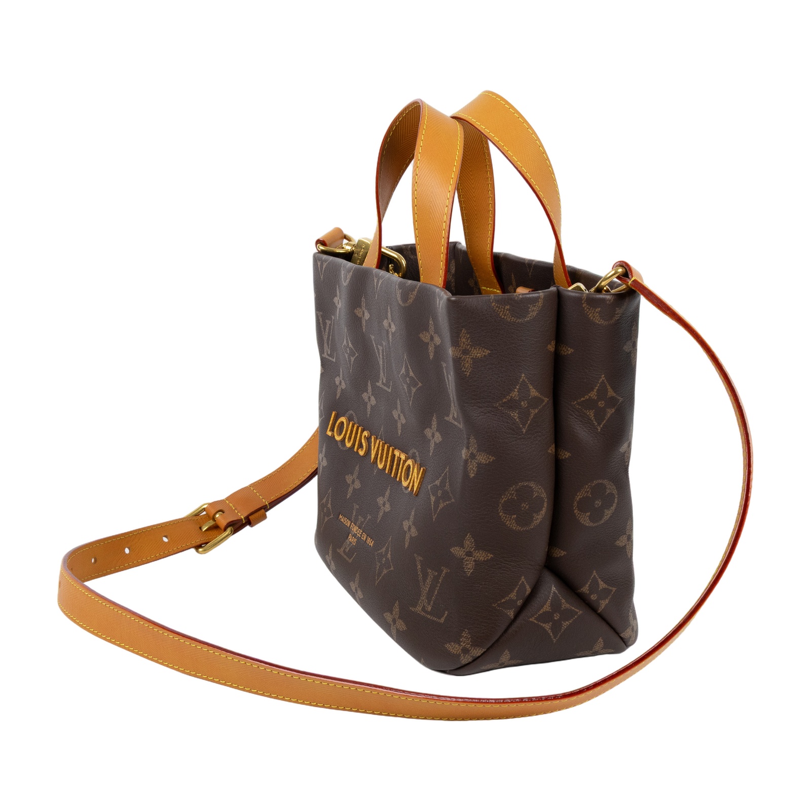 路易威登 LOUIS VUITTON Mini Shopper Tote 托特包 M27019 晶片款  原廠盒子/防塵袋/背帶