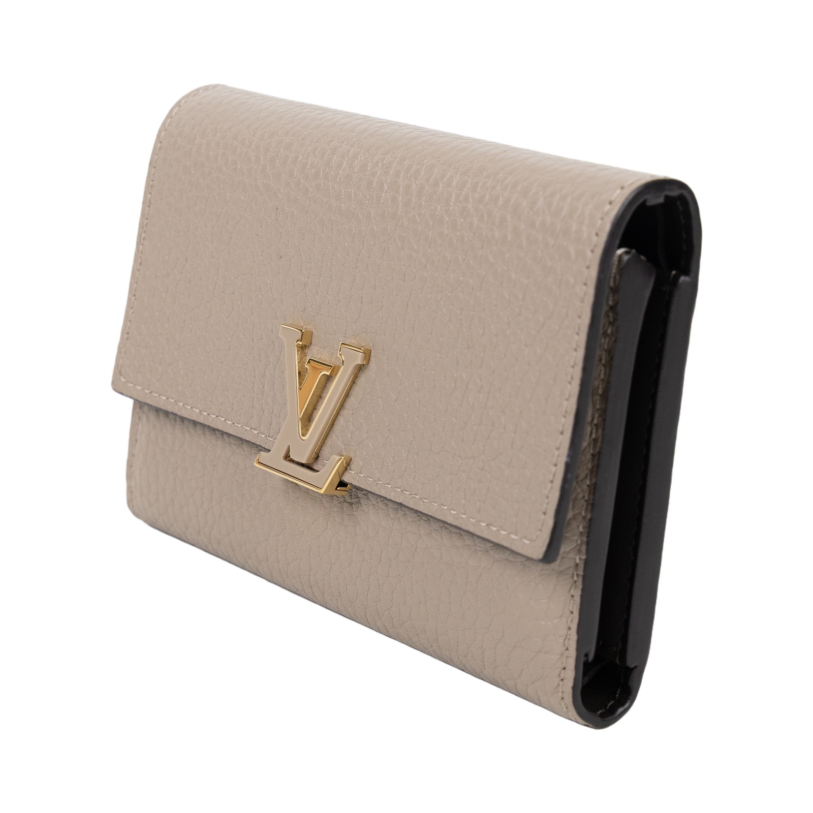 路易威登 LOUIS VUITTON Capucines 小型錢包 短夾 石灰色 M62159 晶片款  原廠盒子/防塵袋/購買證明