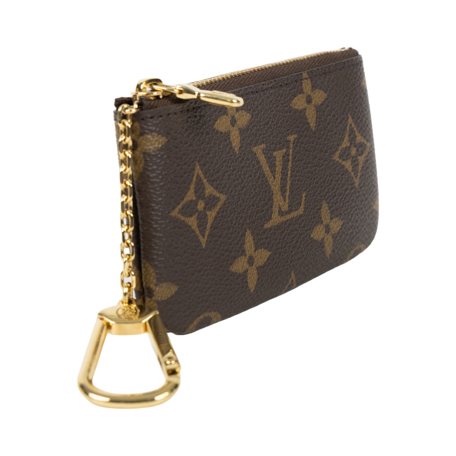 路易威登 LOUIS VUITTON 鑰匙零錢包 吊飾 經典帆布 M62650 原花拉鍊鑰匙包 原廠盒子/防塵袋