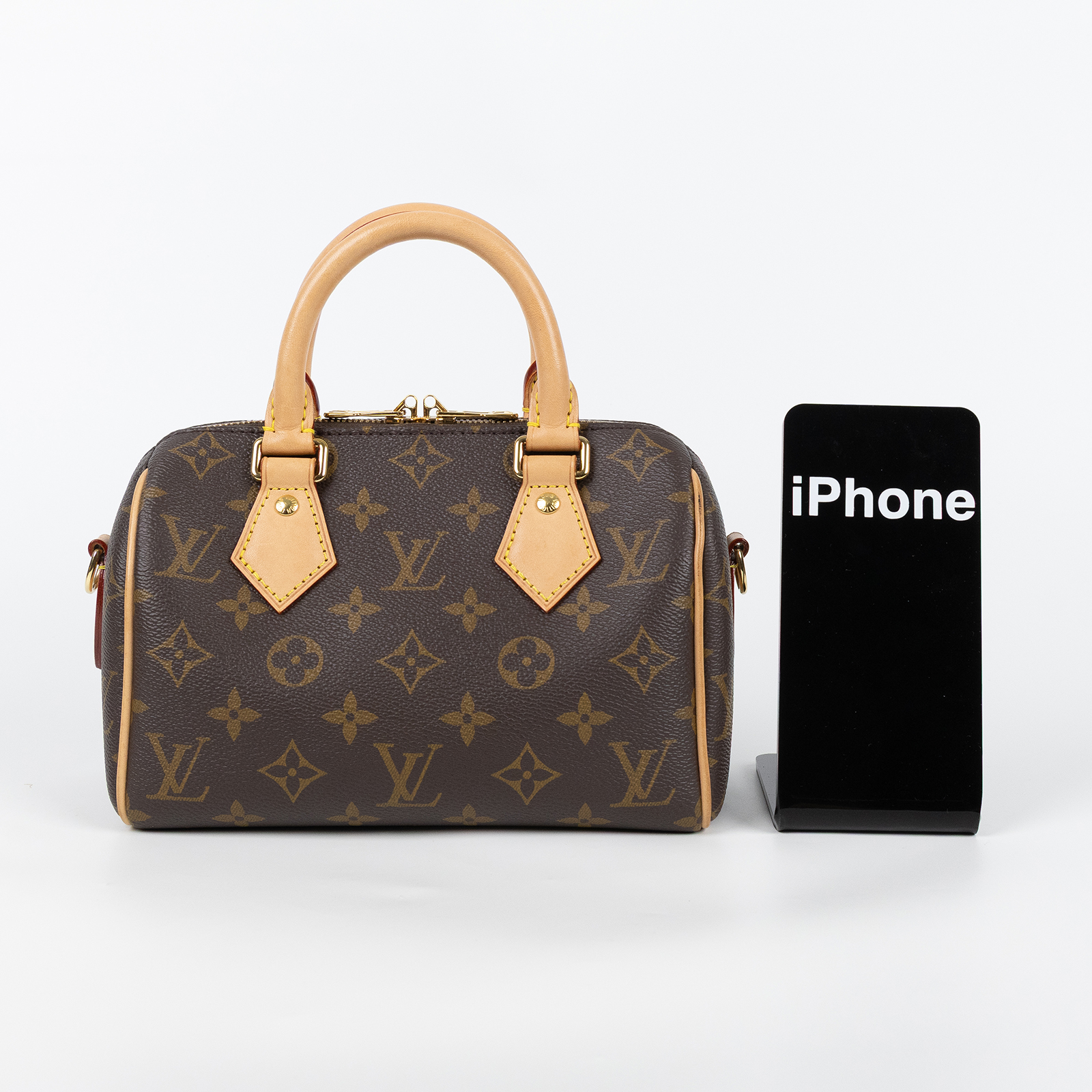 路易威登 LOUIS VUITTON Speedy Bandoulière  20 原花 手提 斜背 波士頓包 黑色 M46234 晶片款  防塵袋/原廠盒子/購買證明/鎖組/背帶