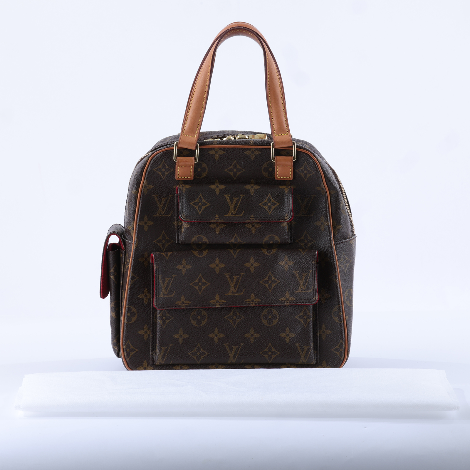 路易威登 LOUIS VUITTON Excentri Cite 口袋 手提包 M51161 原花雙口袋手提包 無附屬品