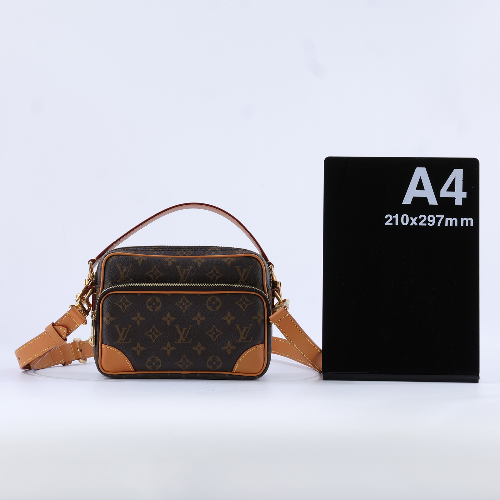 路易威登 LOUIS VUITTON Nil 斜背包 肩背包 手提包 M14016 晶片款 原花Nil 防塵袋/背帶X2/購買證明