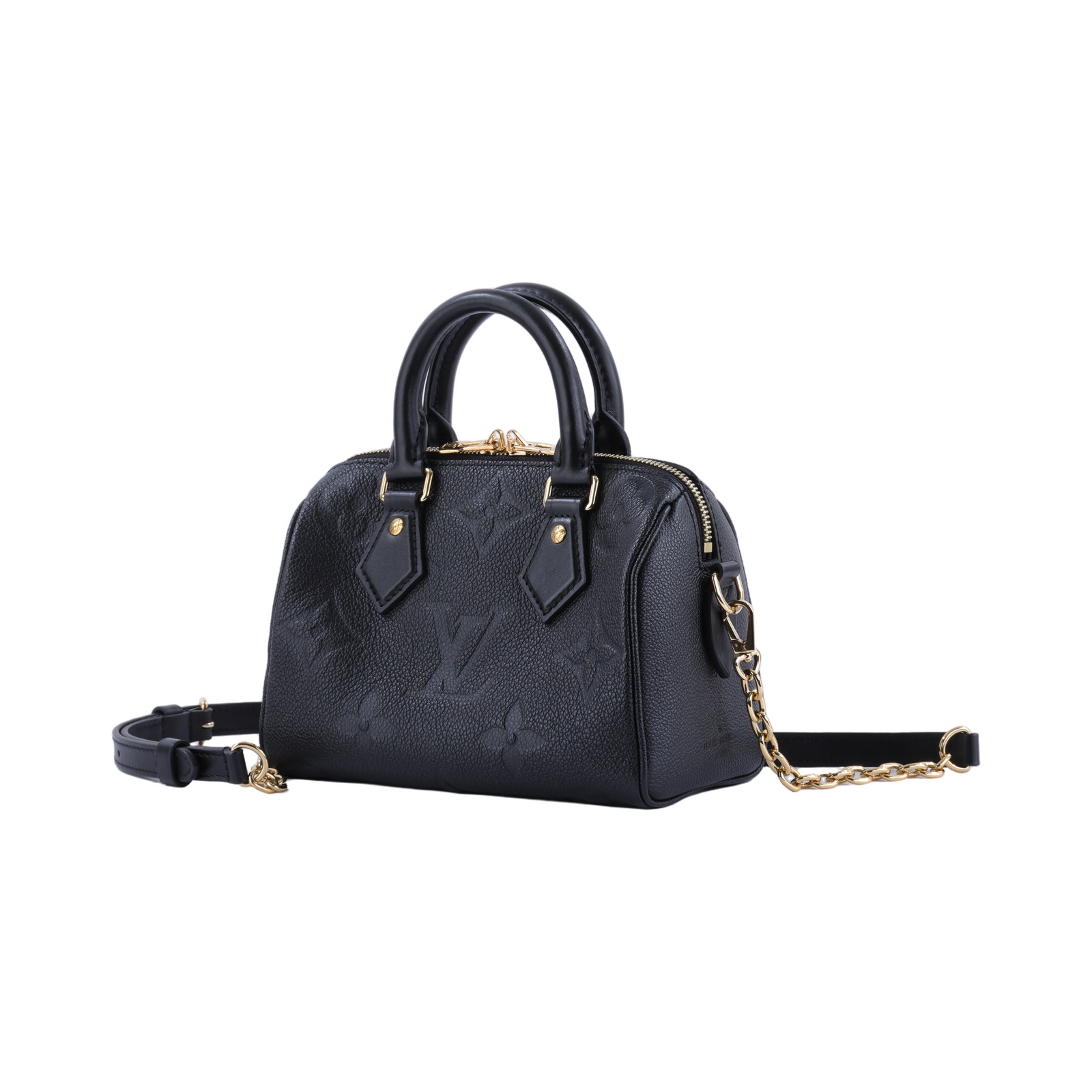 路易威登 LOUIS VUITTON Speedy Bandoulière  20 Noir 手提 斜背 波士頓包 M58953 晶片款  防塵袋/購買證明/背帶/鎖組
