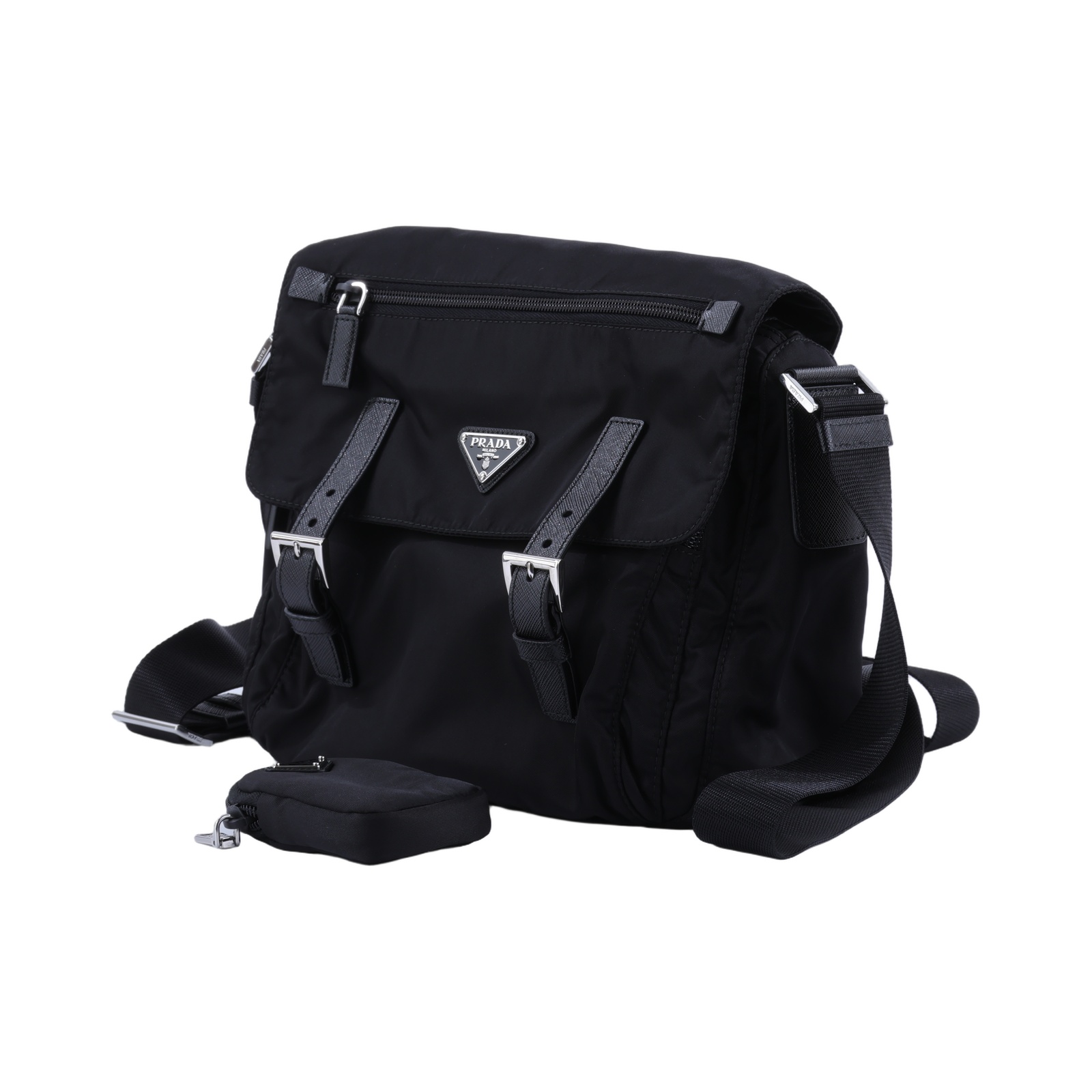 普拉達 PRADA Re-Nylon 肩背袋 1BD953_RV44 黑Re-Nylon 肩背袋 防塵袋/內袋