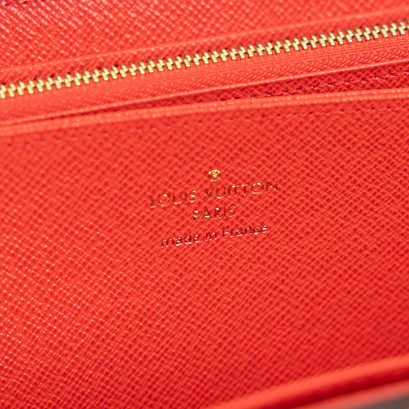 路易威登 LOUIS VUITTON 拉鏈錢包 Monogram帆布 罌粟紅色 M41896 晶片款 原花拉鍊長夾 防塵袋/原廠盒子