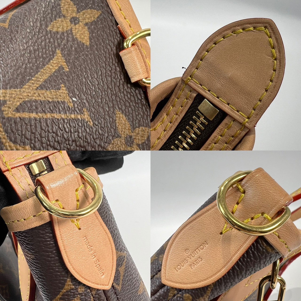 路易威登 LOUIS VUITTON Neverfull BB 手提 斜背包 粉色背袋 M46786 晶片款  防塵袋2/背帶/內袋