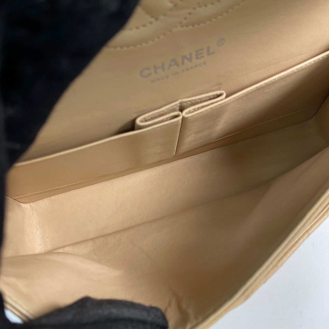 香奈兒 CHANEL CF 經典 口蓋包 A01112 13開 奶茶金荔枝牛COCO25 原廠盒子/防塵袋