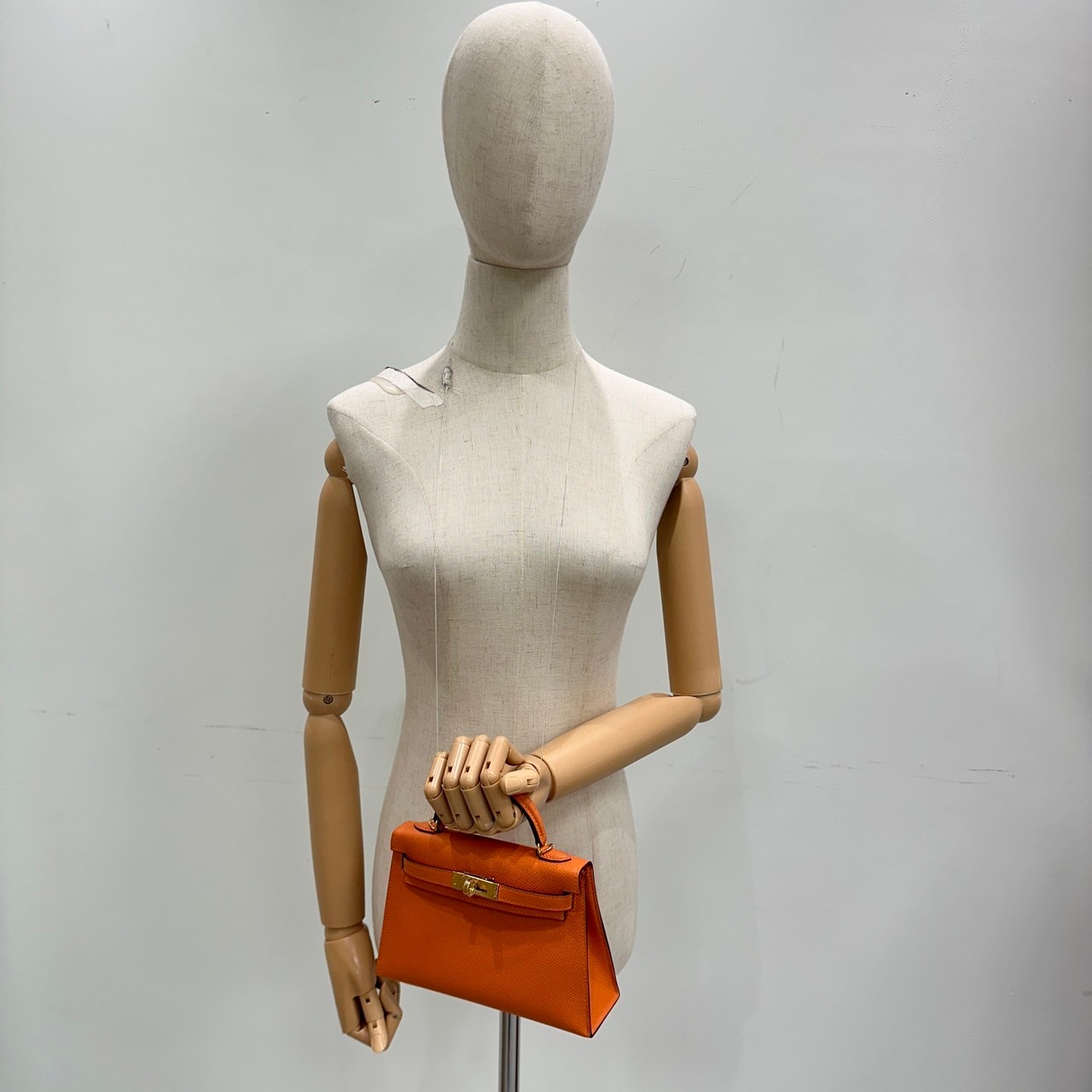 愛馬仕 Hermès Kelly Bag 凱莉包 mini KLM W FI 838 GG  原廠盒子/防塵袋2/背帶