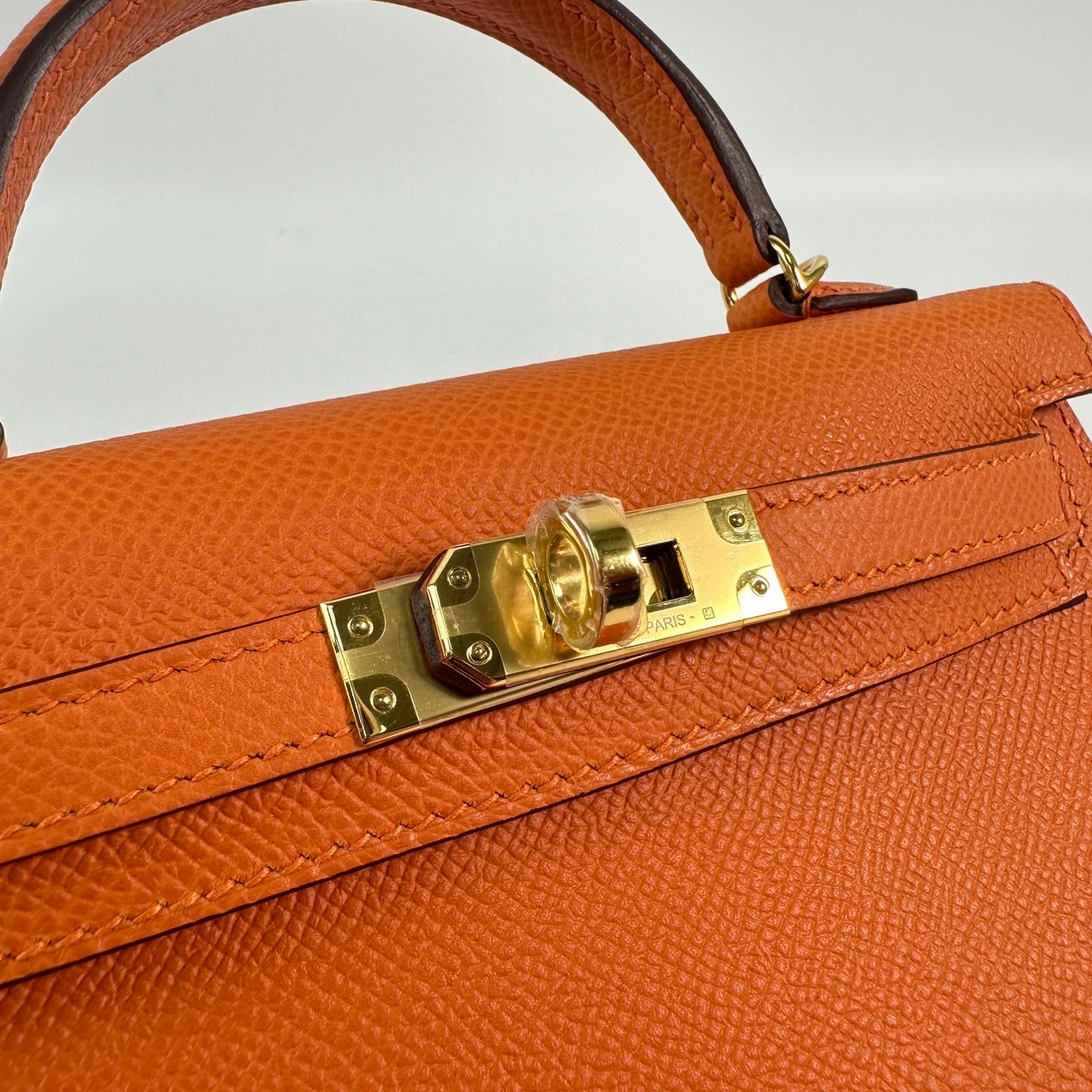 愛馬仕 Hermès Kelly Bag 凱莉包 mini KLM W FI 838 GG  原廠盒子/防塵袋2/背帶