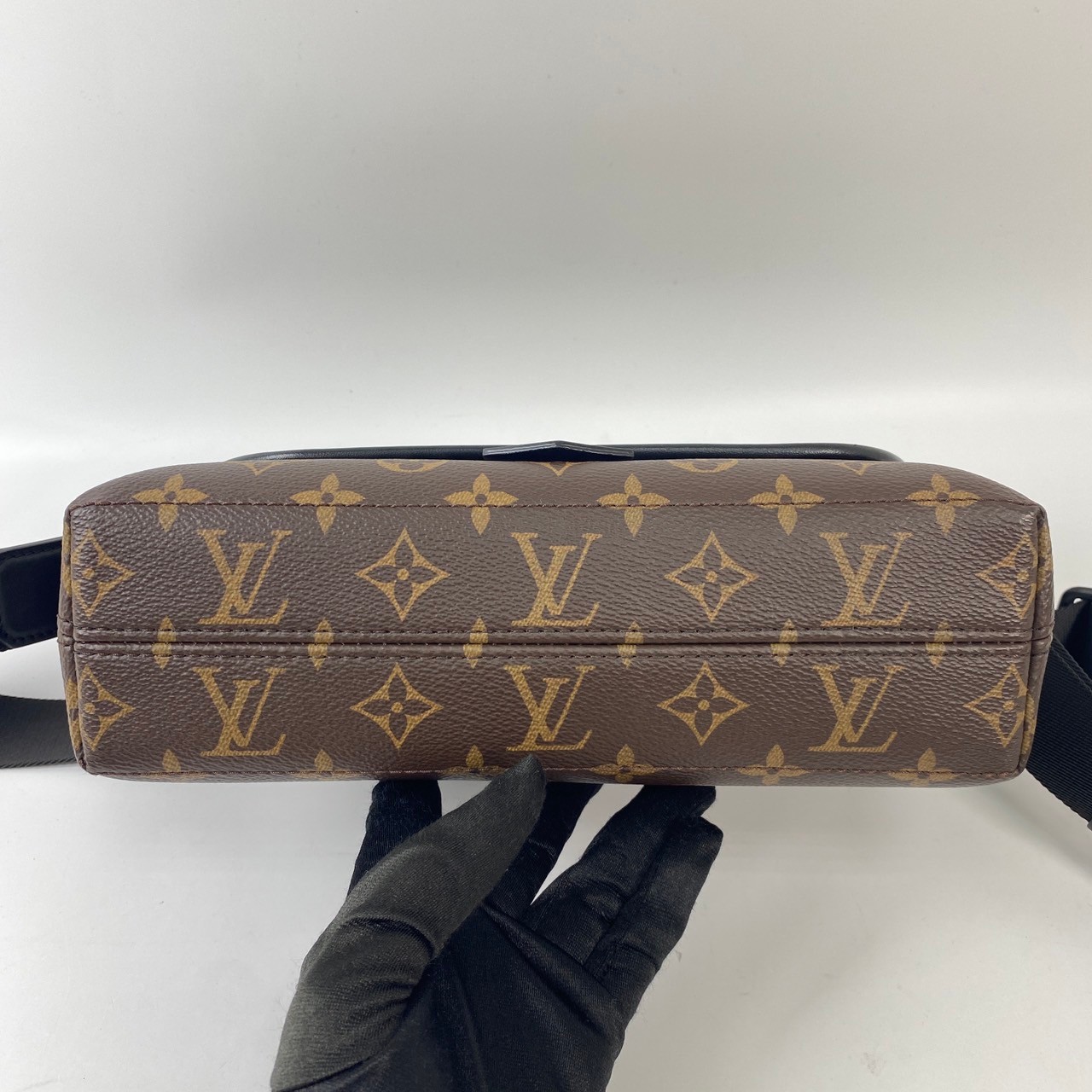 路易威登 LOUIS VUITTON Magnetic 老花 郵差包 M45557 晶片款 原花Macassar郵差包 原廠盒子/防塵袋/發票