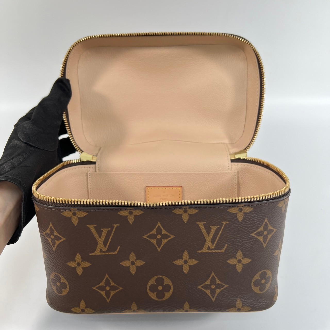 路易威登 LOUIS VUITTON Nice Mini 迷你 梳洗袋 化妝箱 M44495 原花化妝包 原廠盒子/防塵袋/購買證明