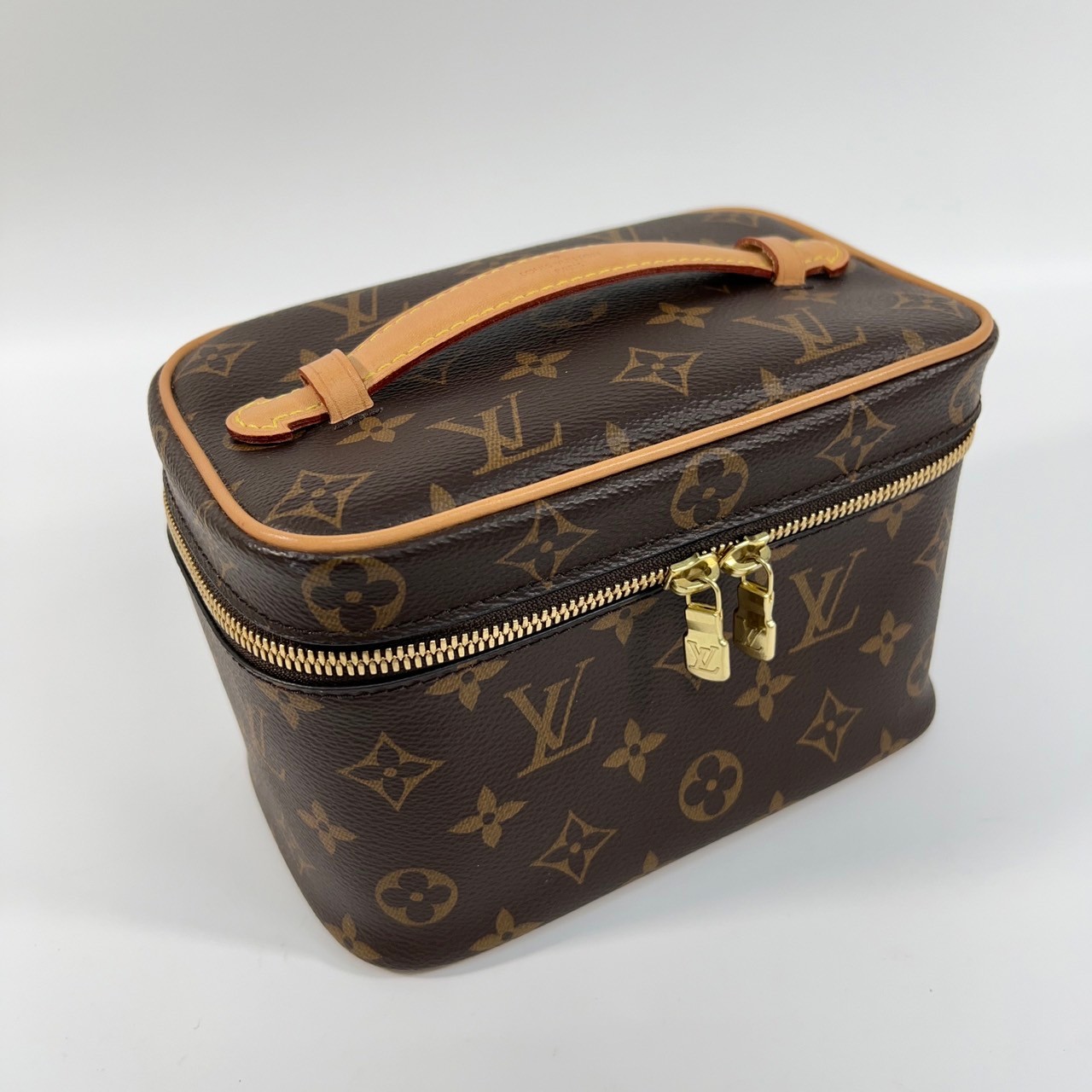 路易威登 LOUIS VUITTON Nice Mini 迷你 梳洗袋 化妝箱 M44495 原花化妝包 原廠盒子/防塵袋/購買證明