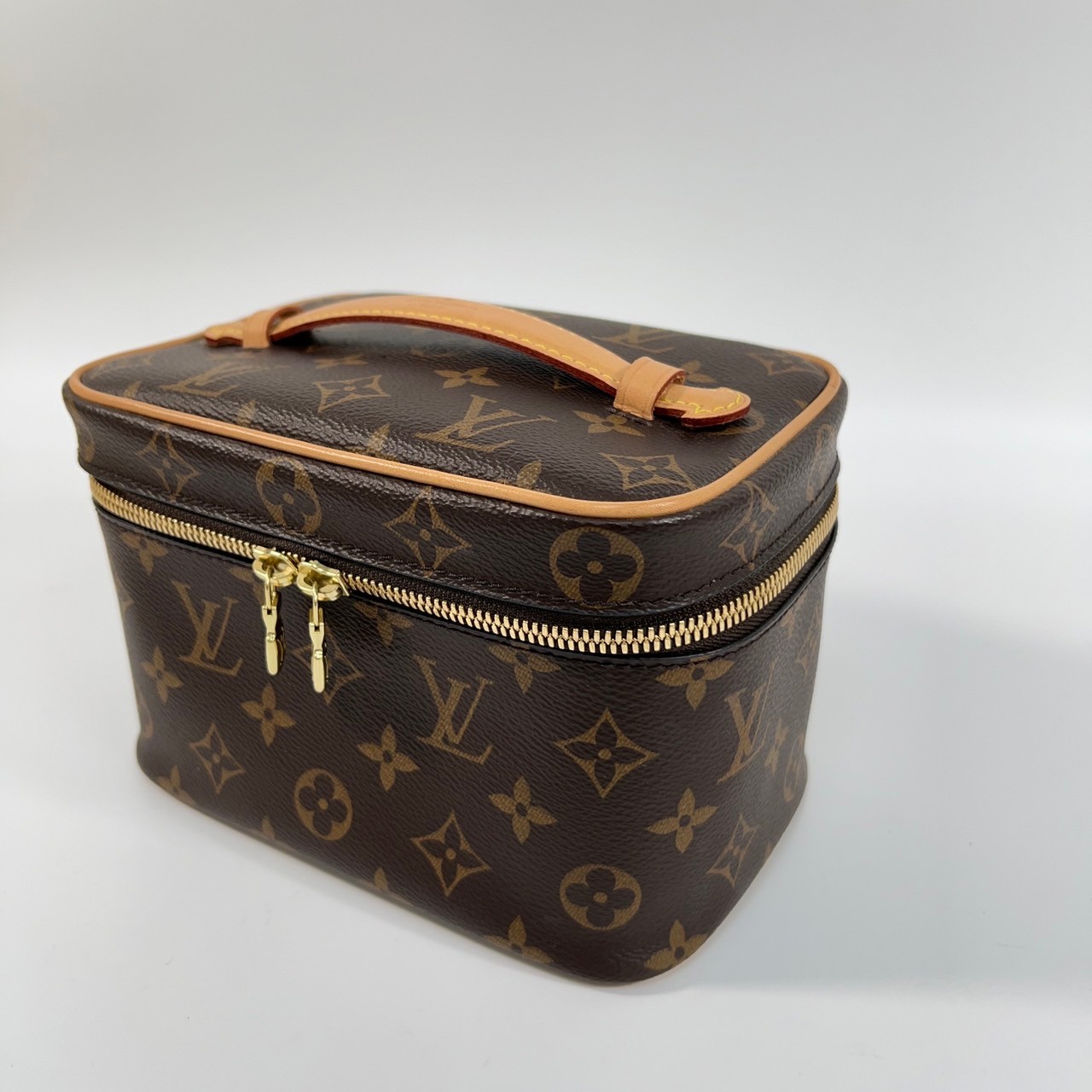 路易威登 LOUIS VUITTON Nice Mini 迷你 梳洗袋 化妝箱 M44495 原花化妝包 原廠盒子/防塵袋/購買證明