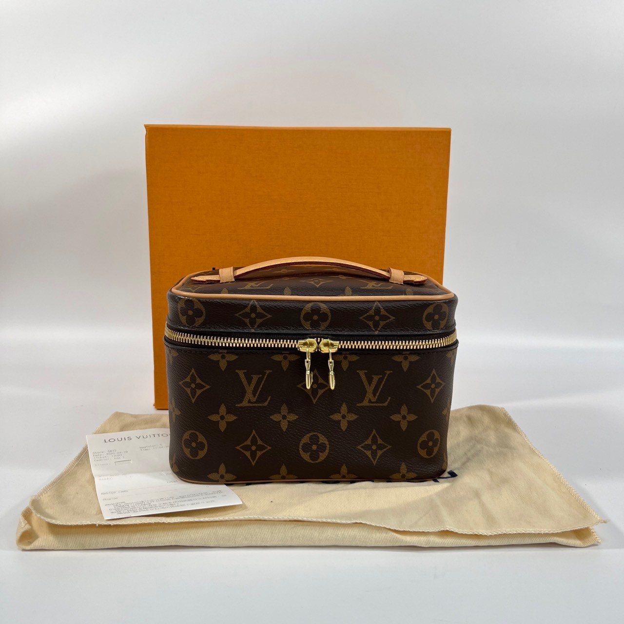 路易威登 LOUIS VUITTON Nice Mini 迷你 梳洗袋 化妝箱 M44495 原花化妝包 原廠盒子/防塵袋/購買證明