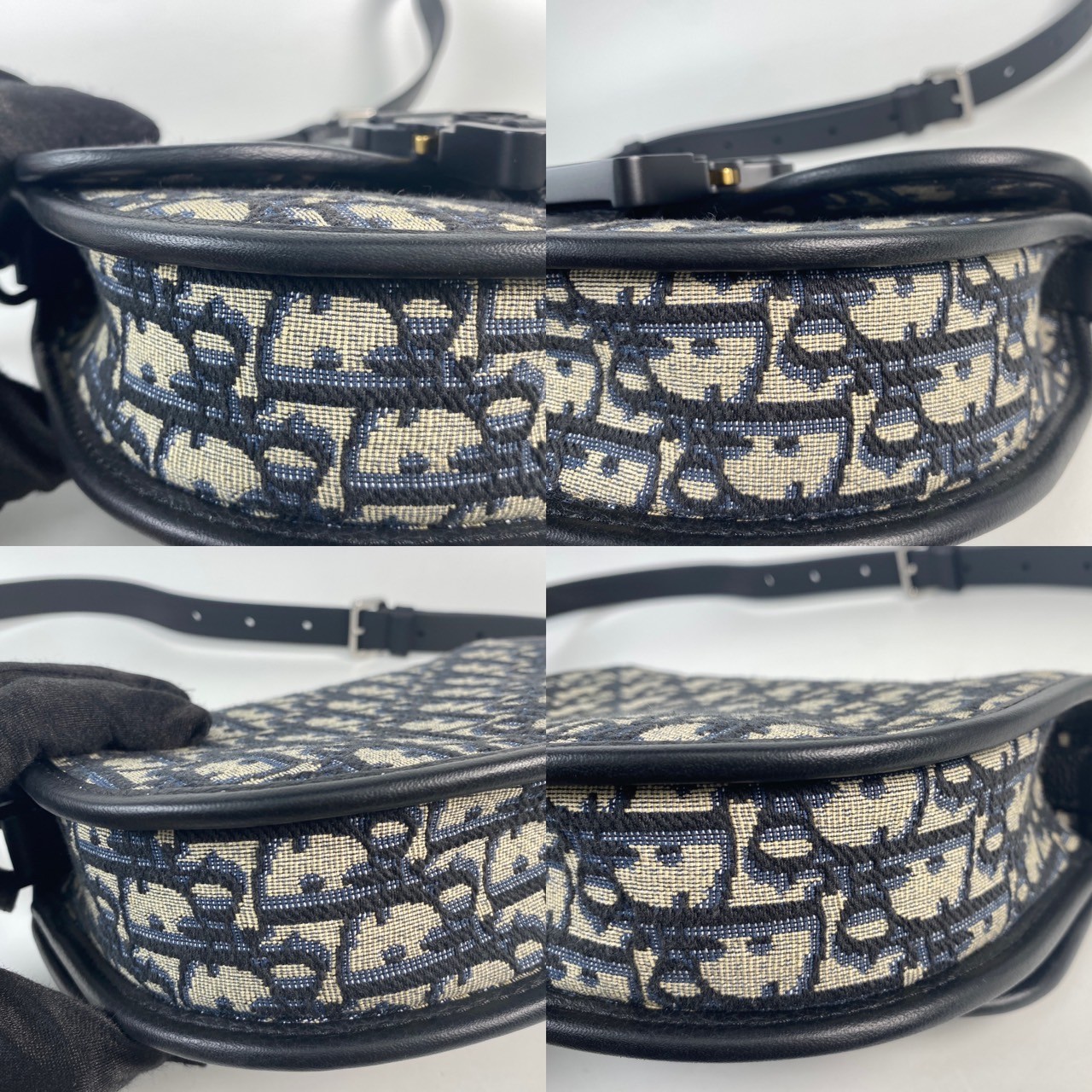 迪奧 CHRISTIAN DIOR Mini Gallop Bag with Strap 迷你 手袋 Dior Oblique 緹花 1ADPO033YKY  原廠盒子/防塵袋/購買證明/保證卡