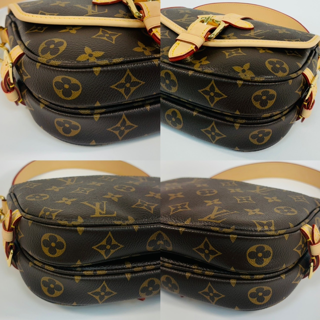 路易威登 LOUIS VUITTON Saumur BB  手提 馬鞍斜背包 M46740 晶片款 原花Saumur BB肩背包 原廠盒子/防塵袋/背帶