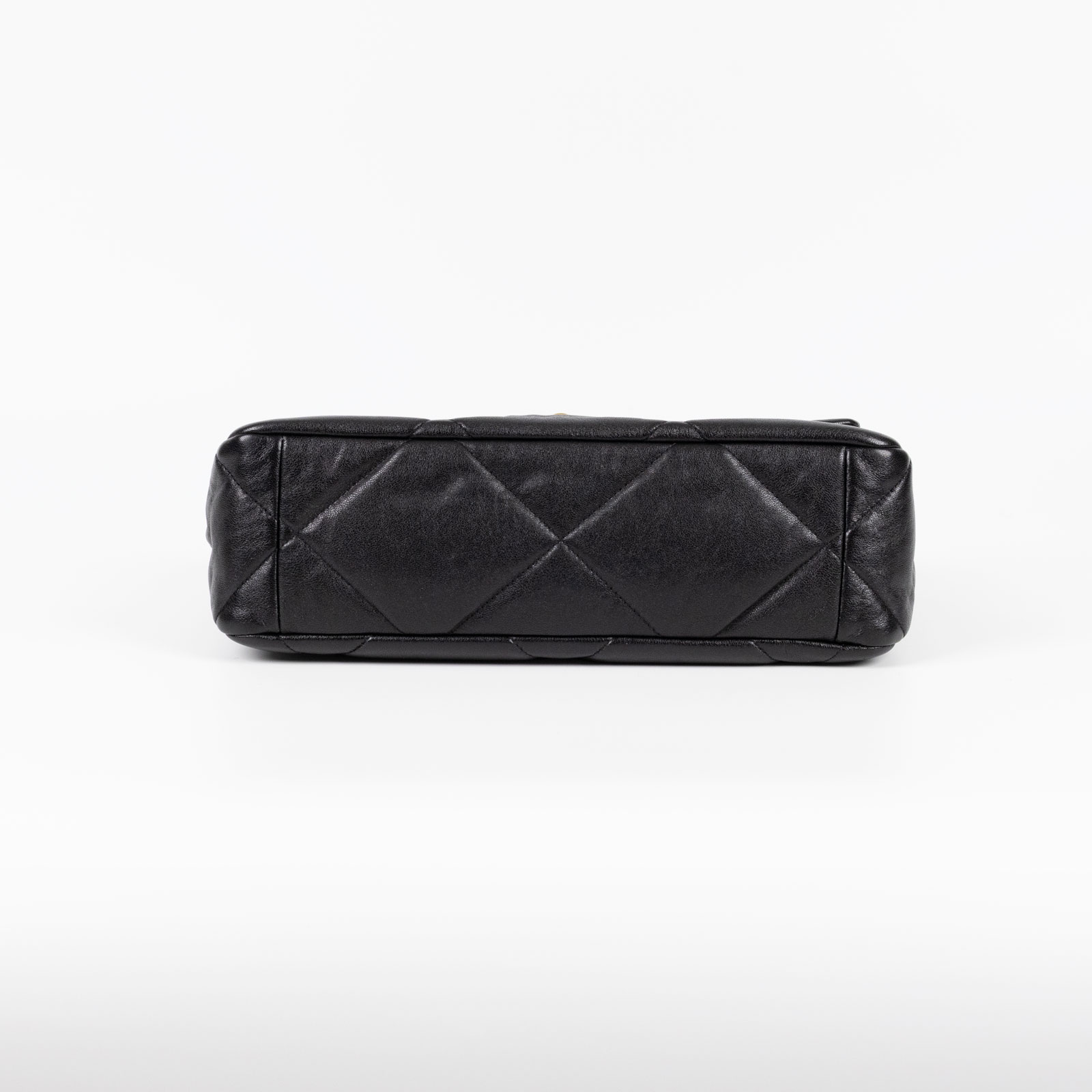 香奈兒 CHANEL 19 大型口蓋包  29開 黑金羊19包 30CM 原廠盒子/防塵袋/保證卡