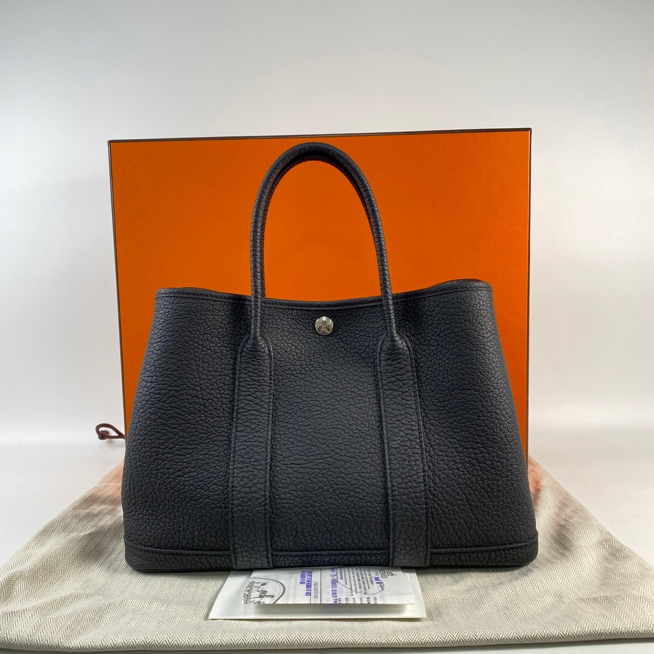 愛馬仕 Hermès Garden Party 花園派對包 30 GP30 Y SI 001 DB  原廠盒子/防塵袋/購買證明