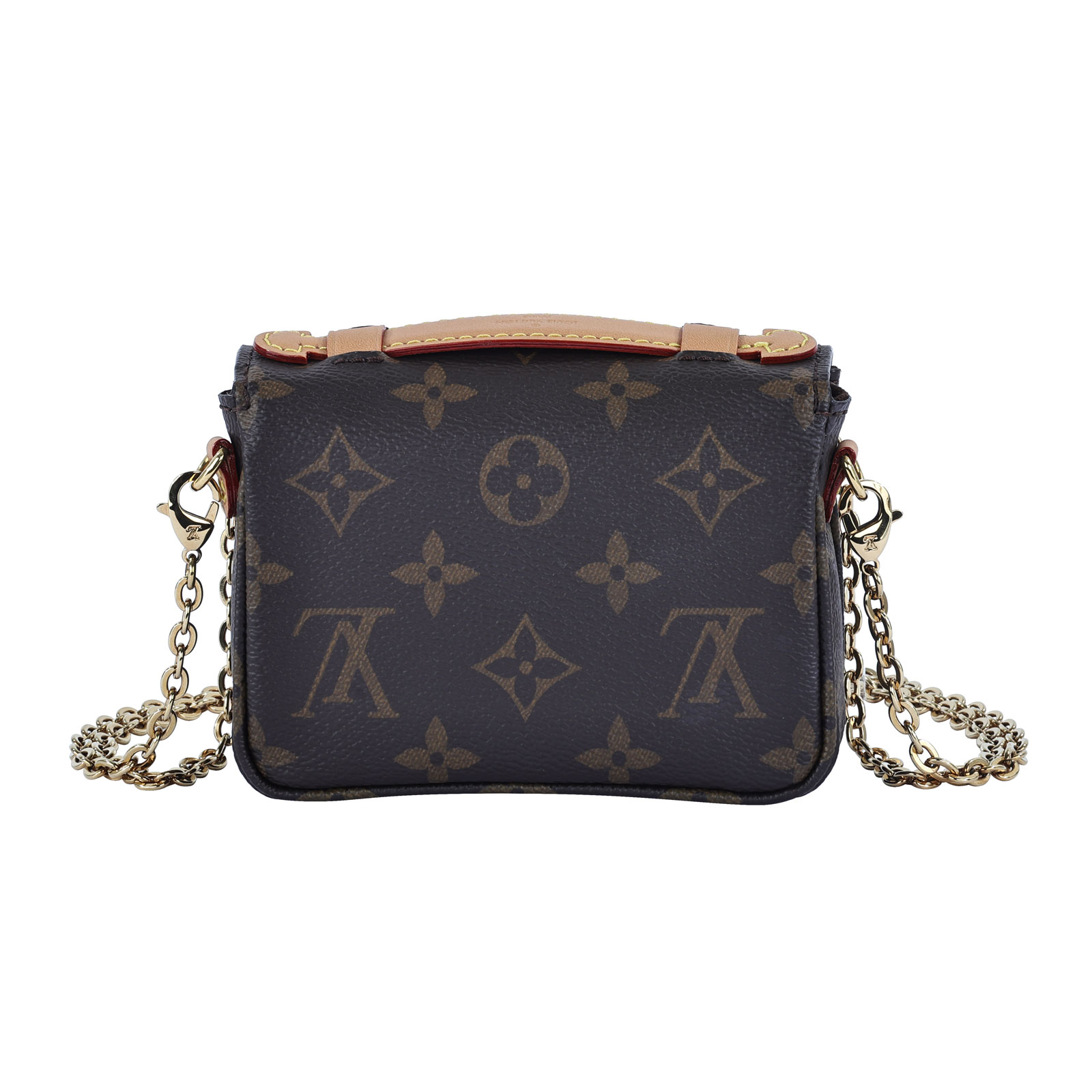 路易威登 LOUIS VUITTON Micro Métis Monogram 帆布 錢包 小型皮件 M81267 晶片款  背帶