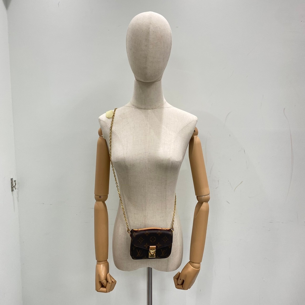 路易威登 LOUIS VUITTON Micro Métis Monogram 帆布 錢包 小型皮件 M81267 晶片款  背帶