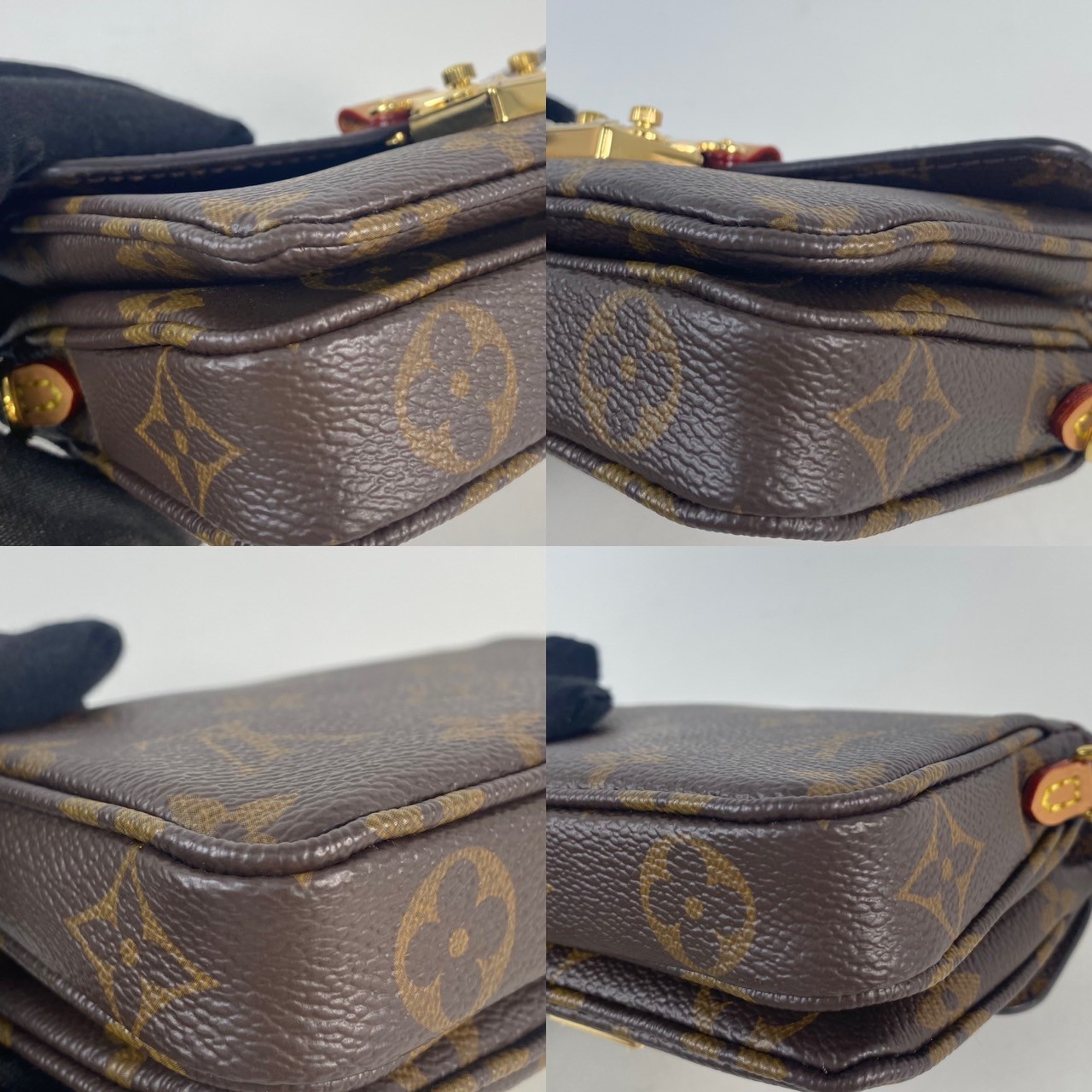路易威登 LOUIS VUITTON Micro Métis Monogram 帆布 錢包 小型皮件 M81267 晶片款  背帶