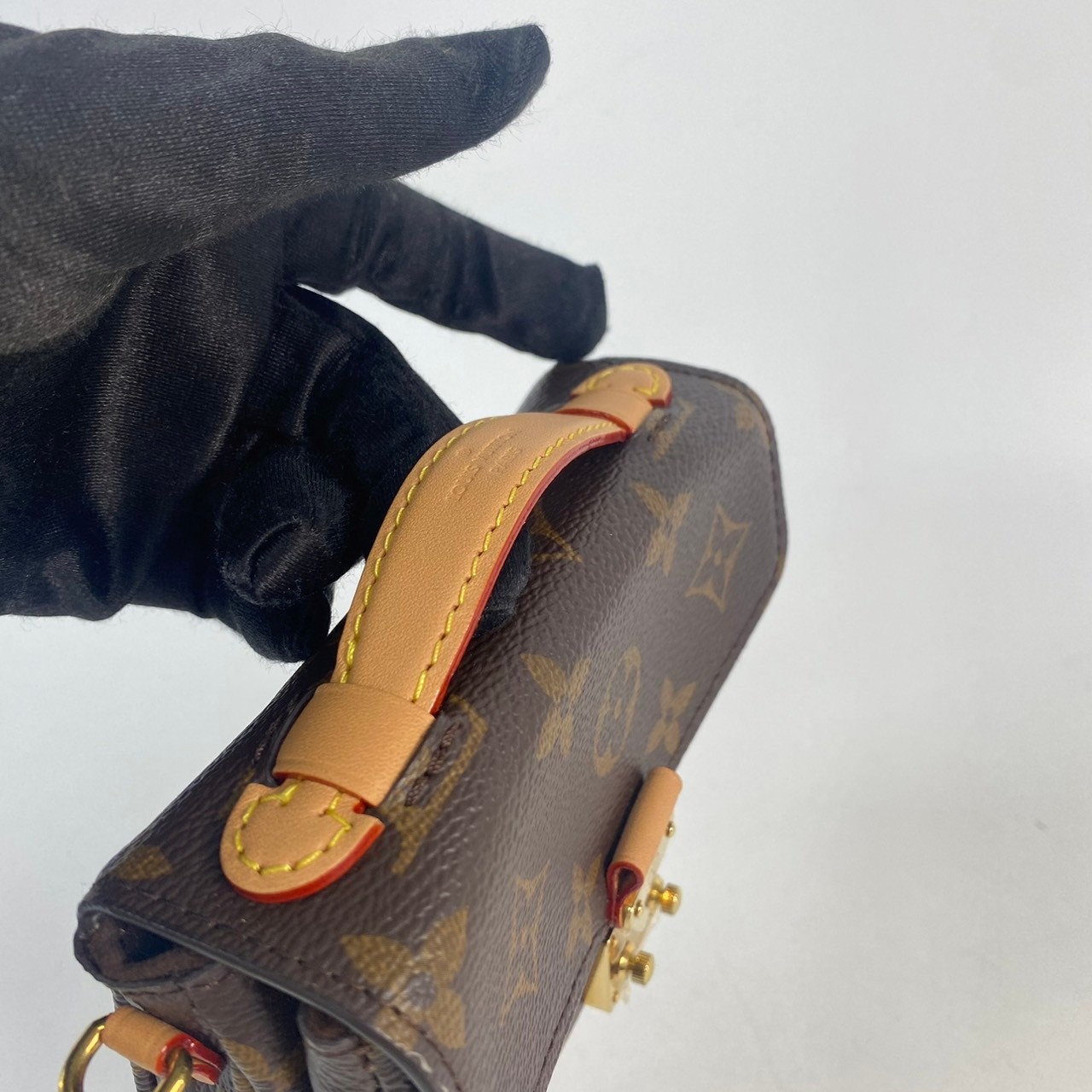 路易威登 LOUIS VUITTON Micro Métis Monogram 帆布 錢包 小型皮件 M81267 晶片款  背帶