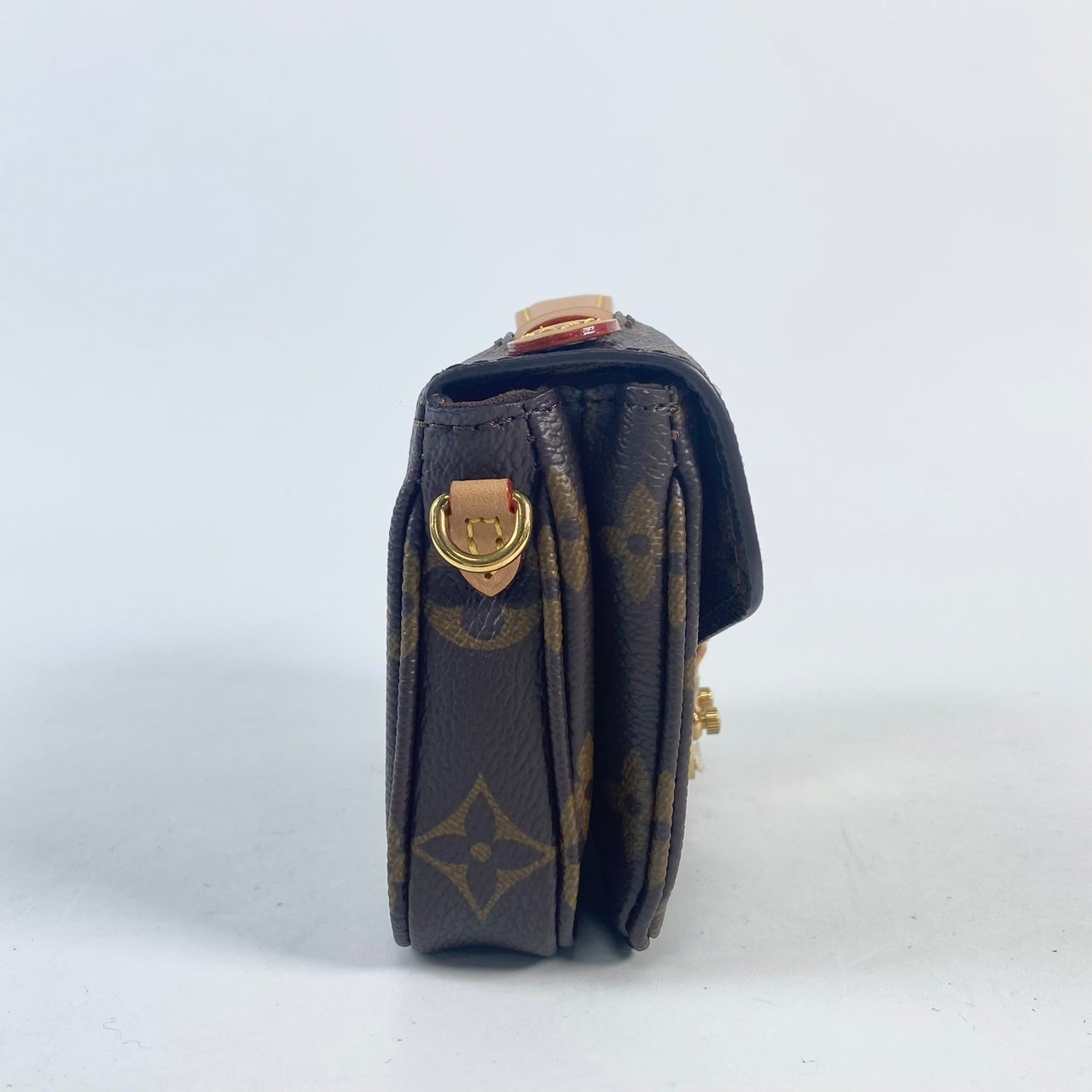 路易威登 LOUIS VUITTON Micro Métis Monogram 帆布 錢包 小型皮件 M81267 晶片款  背帶
